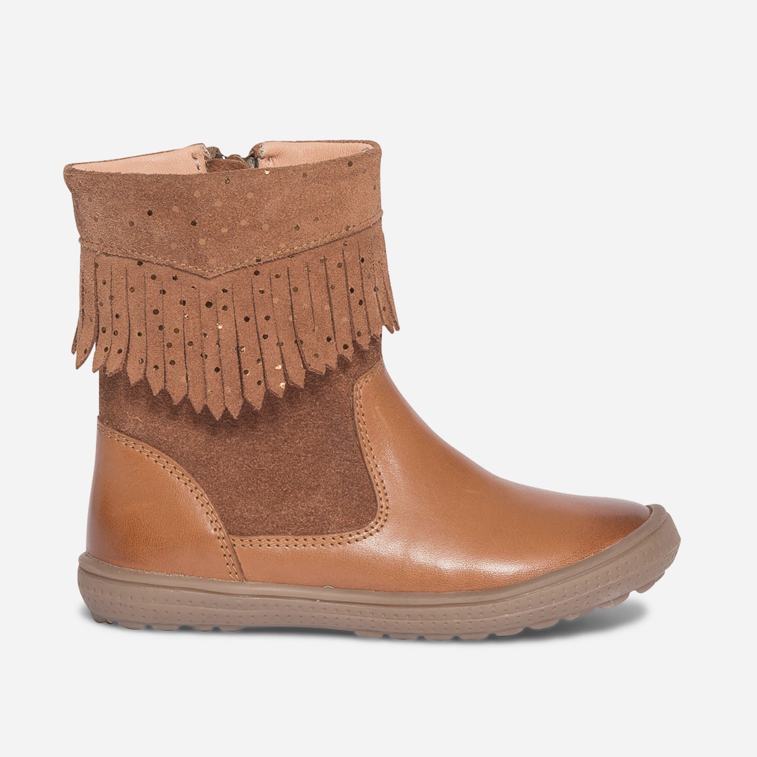 Botte camel a franges