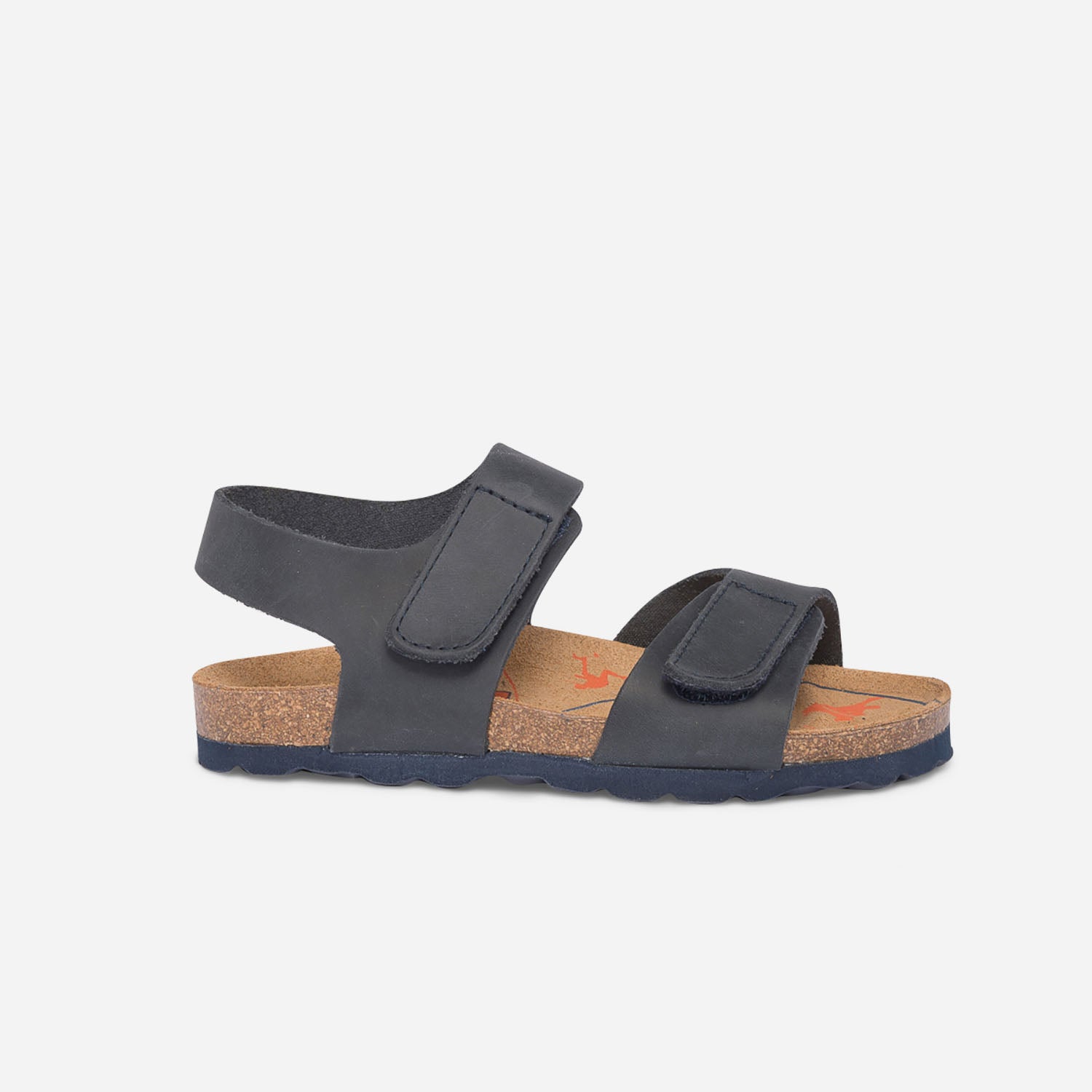 Sandale anatomique marine en cuir scratchs Sandales Enfant ERAM