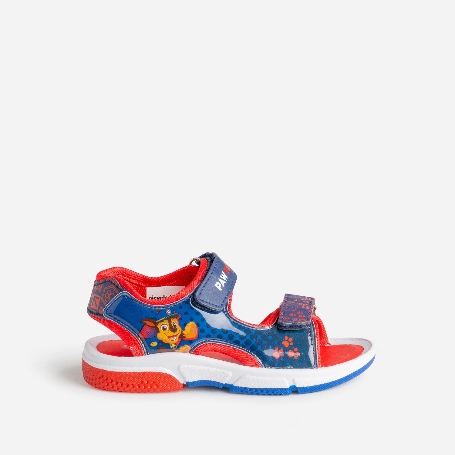 Sandale PAT PATROUILLE marine et rouge semelle lumineuse Sandales Enfant ERAM