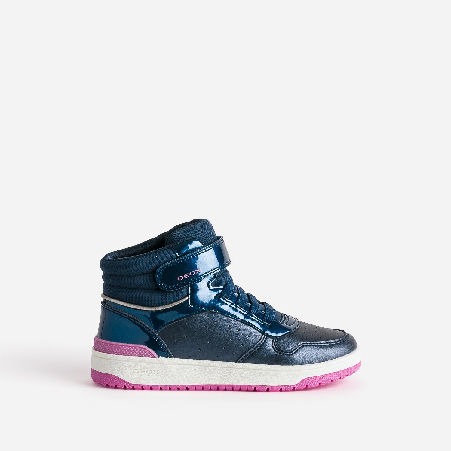 Basket GEOX marine semelle rose