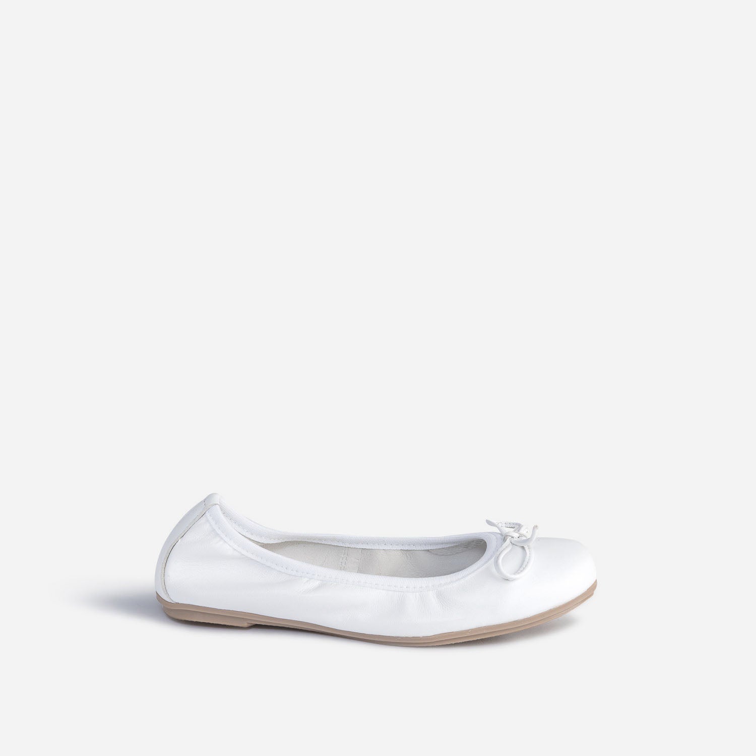 Ballerines blanches cuir sales