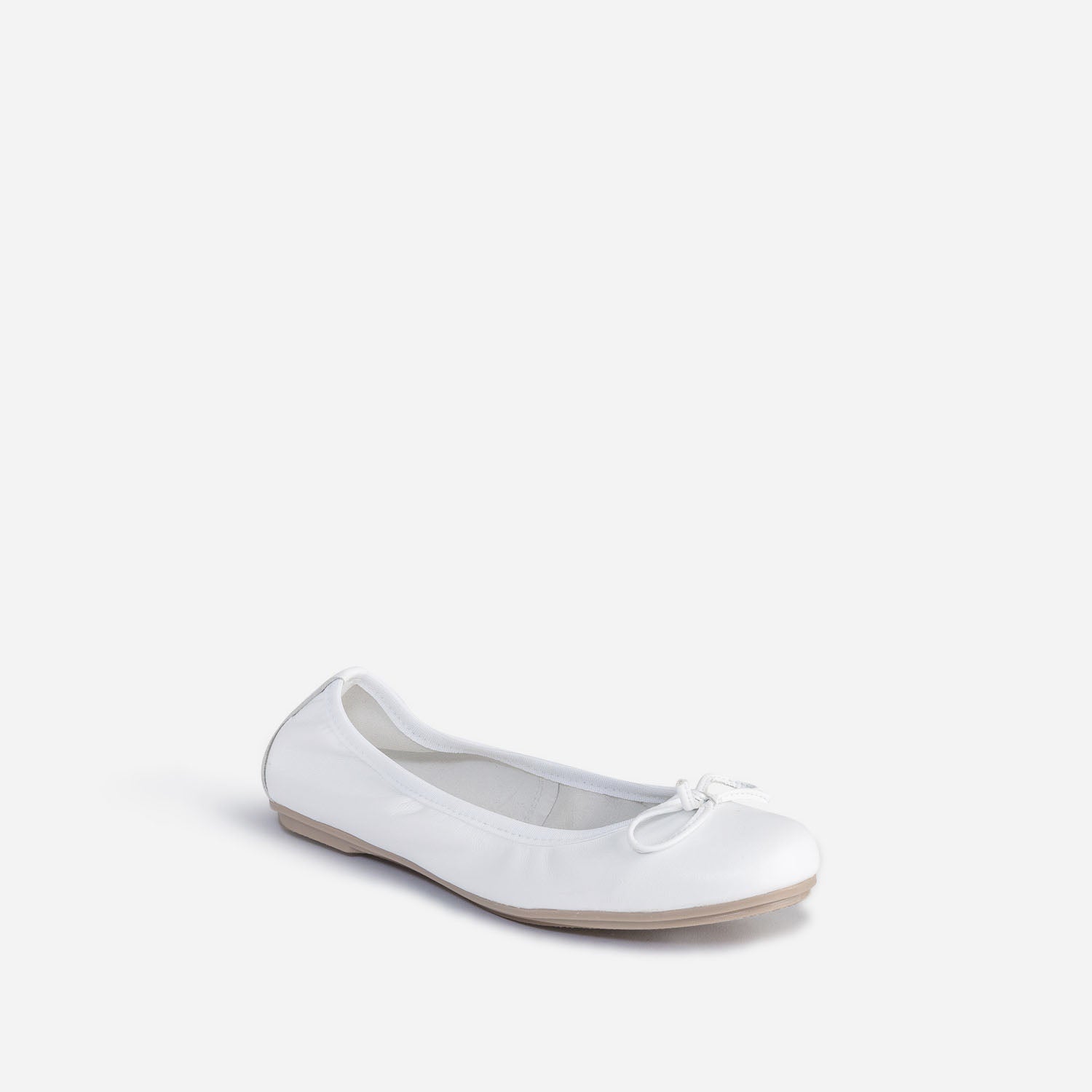 Ballerine BUGGY blanche en cuir Ballerines Enfant ERAM