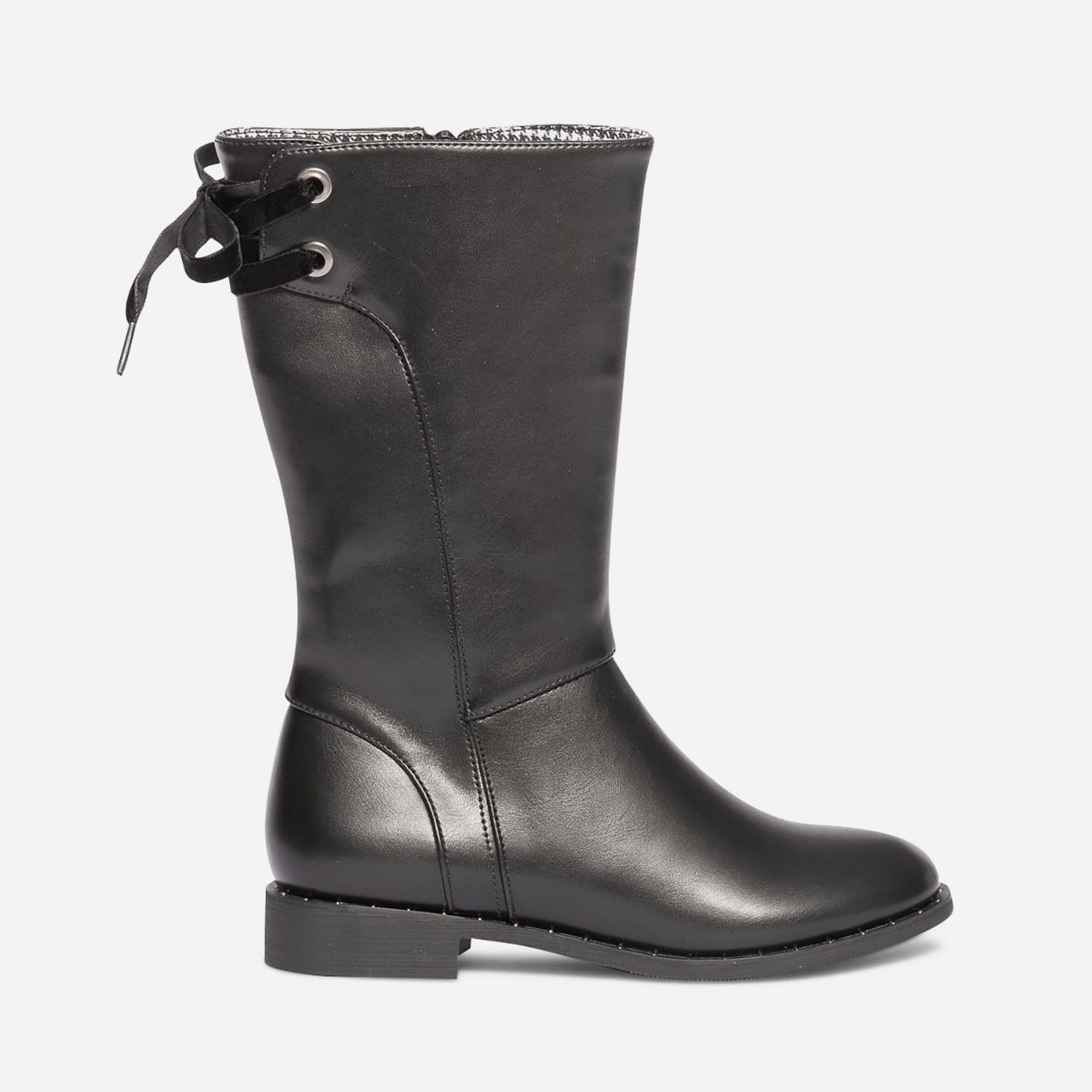Botte noire avec ruban velours Bottes Enfant ERAM