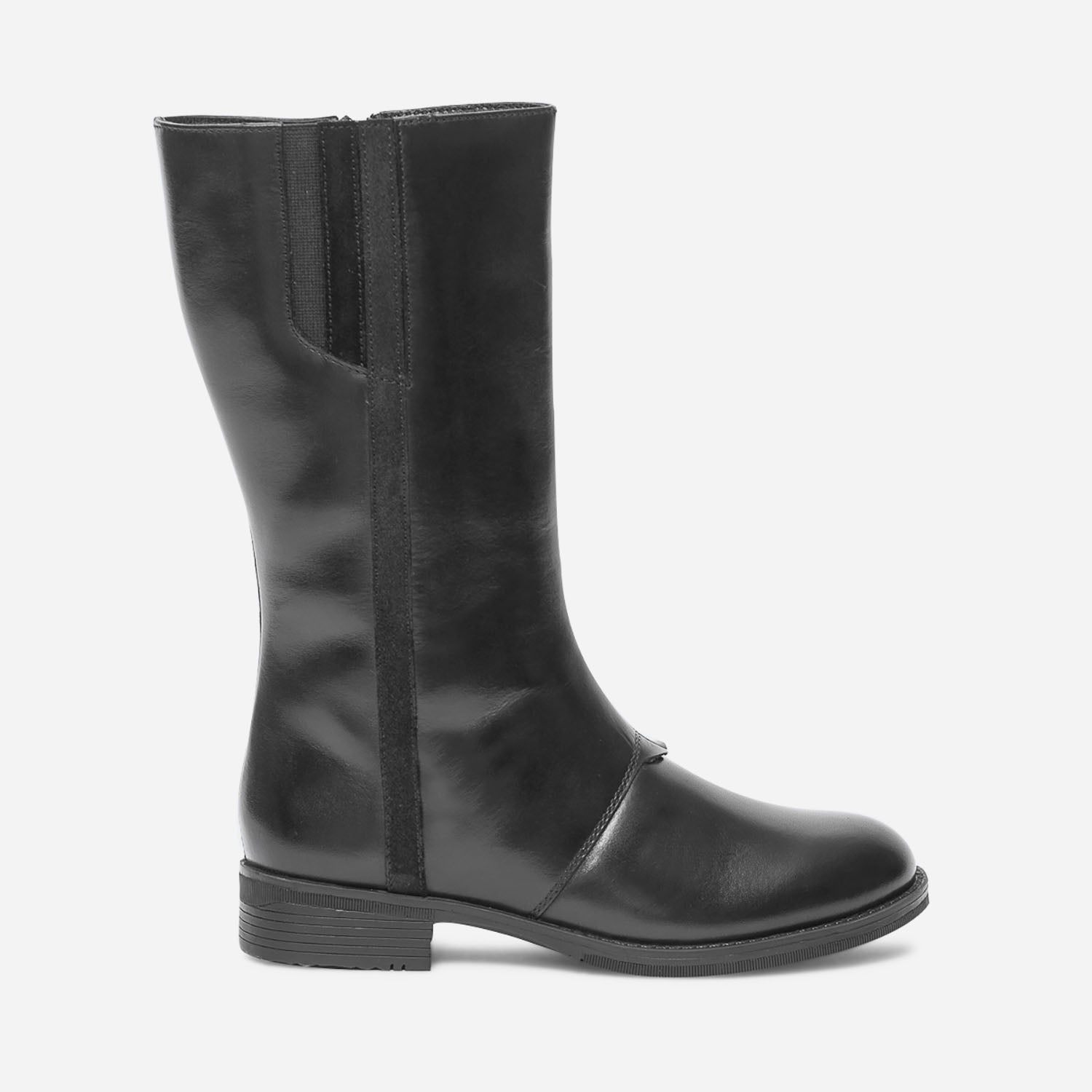 Botte noire en cuir Bottes Enfant ERAM