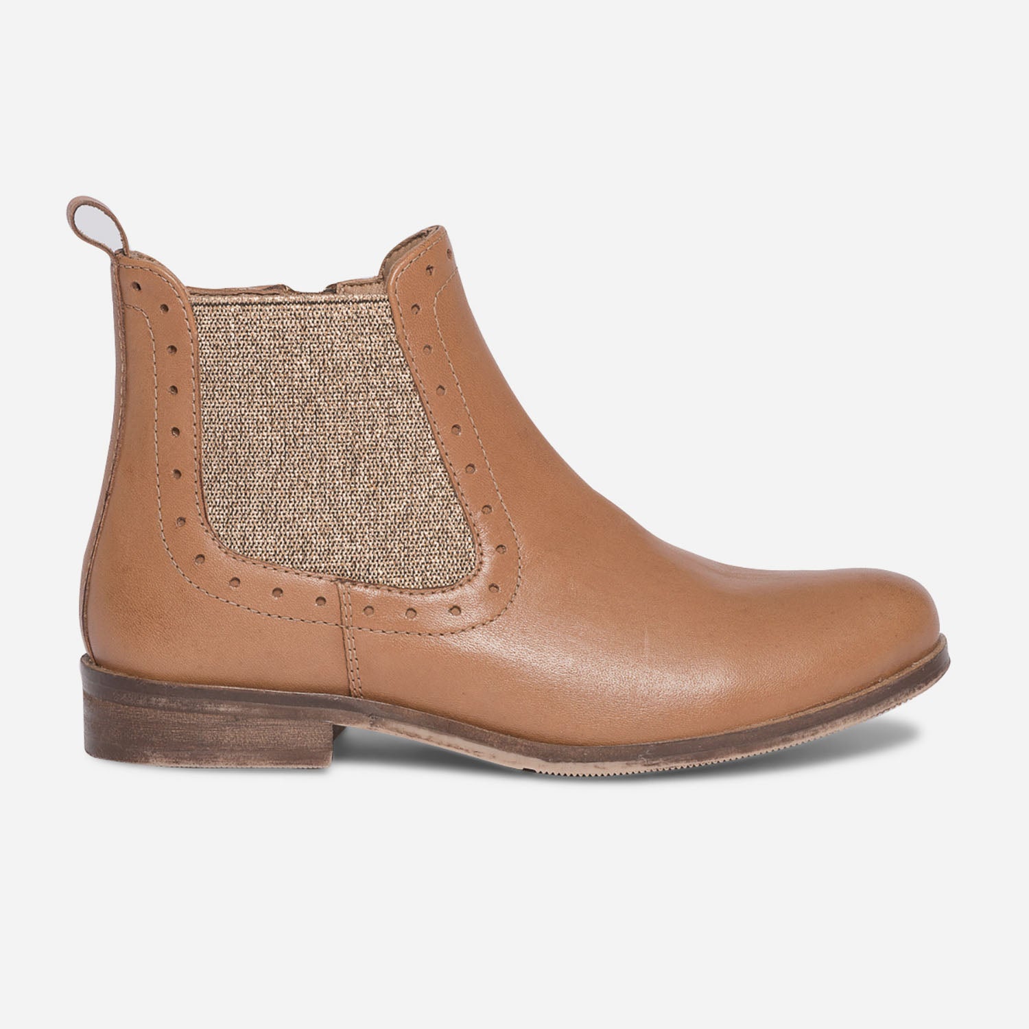 Chelsea boots camel lastique dor Boots Enfant ERAM