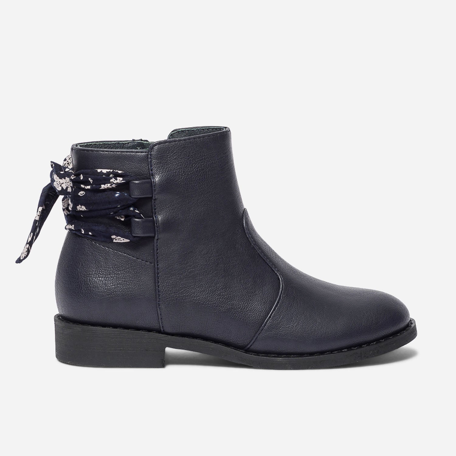 Boots marine en cuir velours Boots bottines Femme ERAM