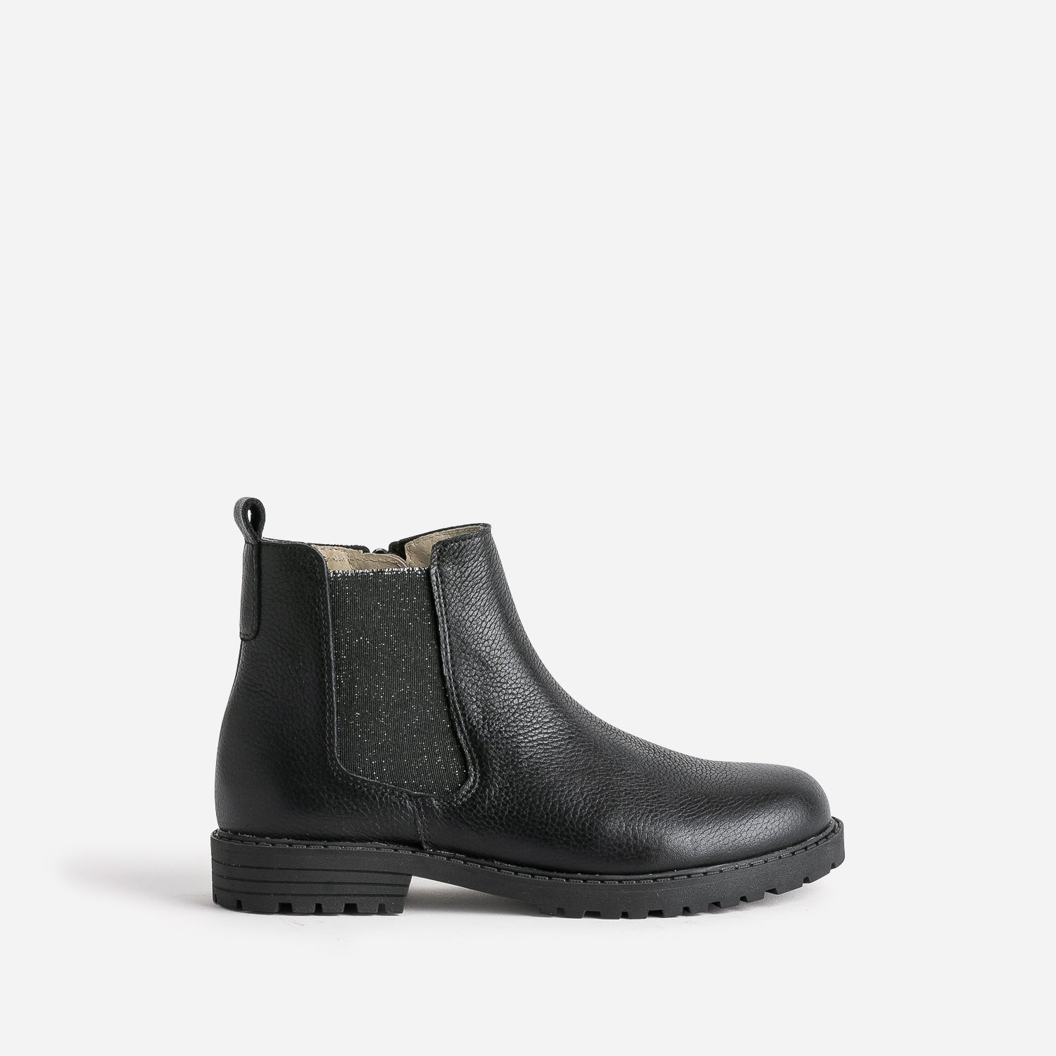 Chelsea boots BUGGY noir en cuir semelle crant e