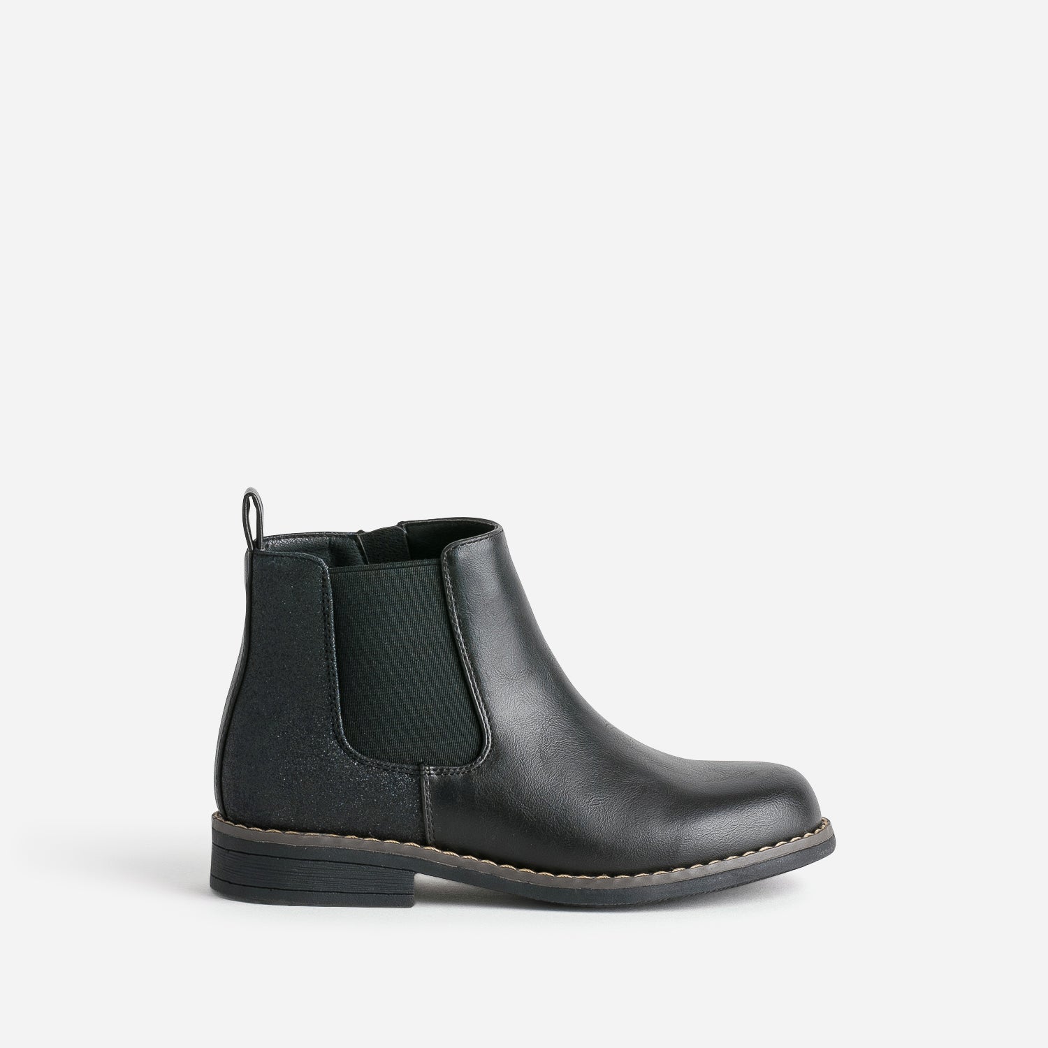Boots BUGGY noir details pailletes Boots Enfant ERAM