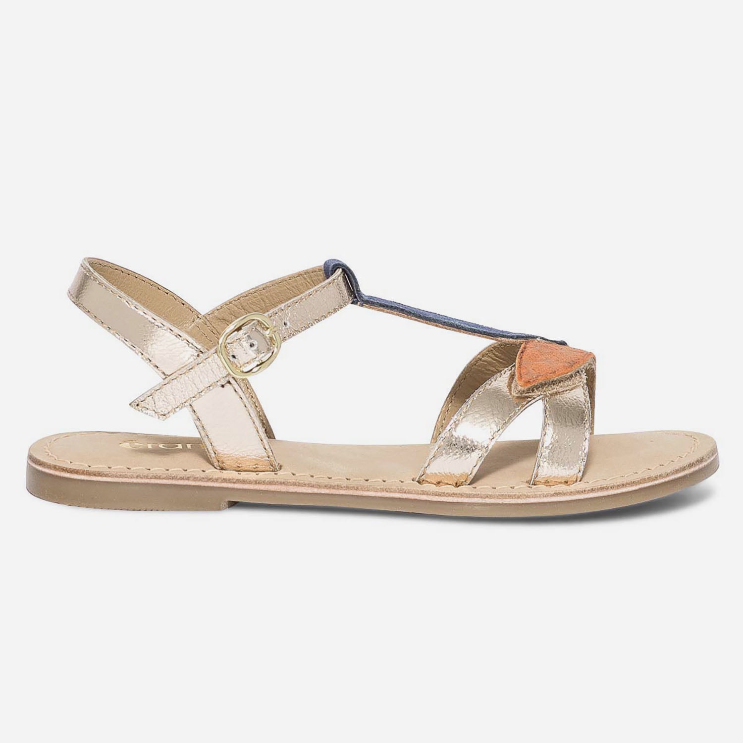 Sandale salom dor e en cuir Sandales Enfant ERAM