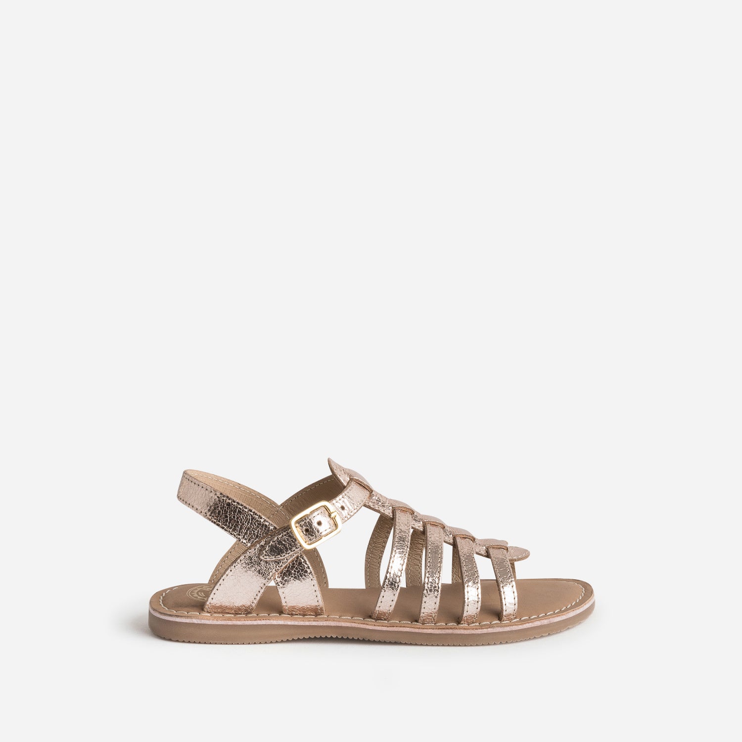 Sandale BUGGY rose cuivre en cuir Sandales Enfant ERAM
