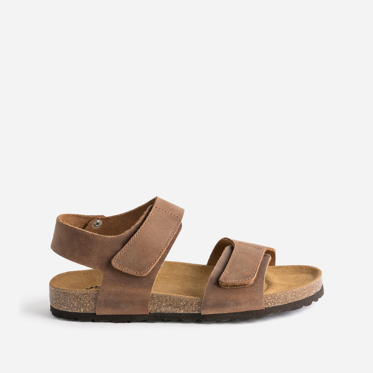 Sandale anatomique BUGGY marron en cuir