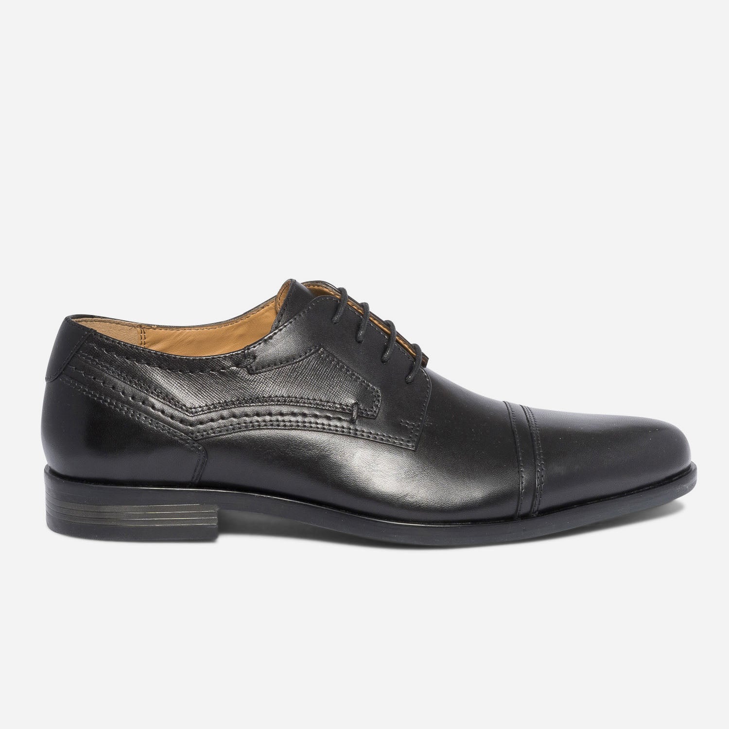 Derby noir en cuir Chaussures de ville Homme ERAM