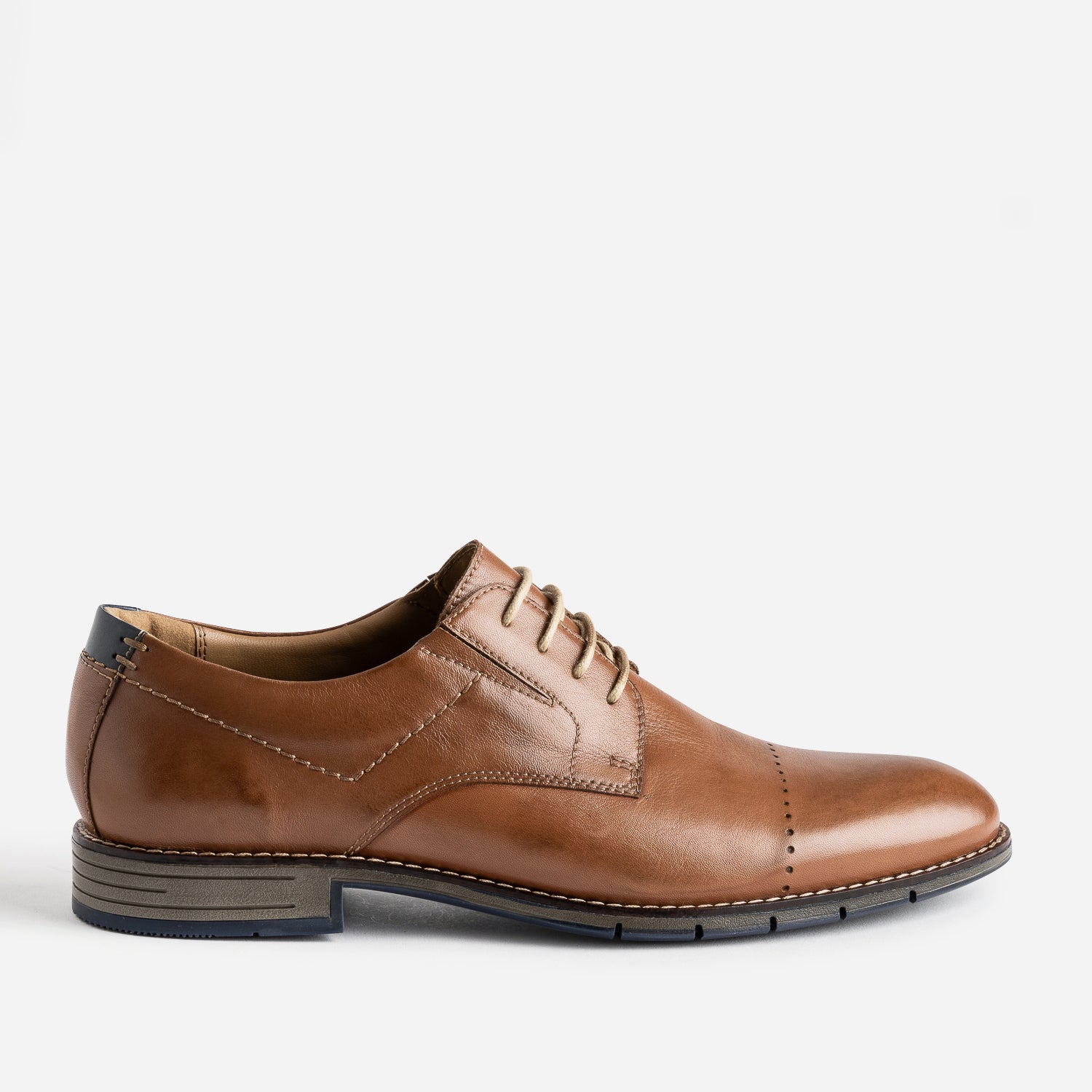 Richelieu marron fonce cuir Cousu Blake Chaussures de ville Homme ERAM