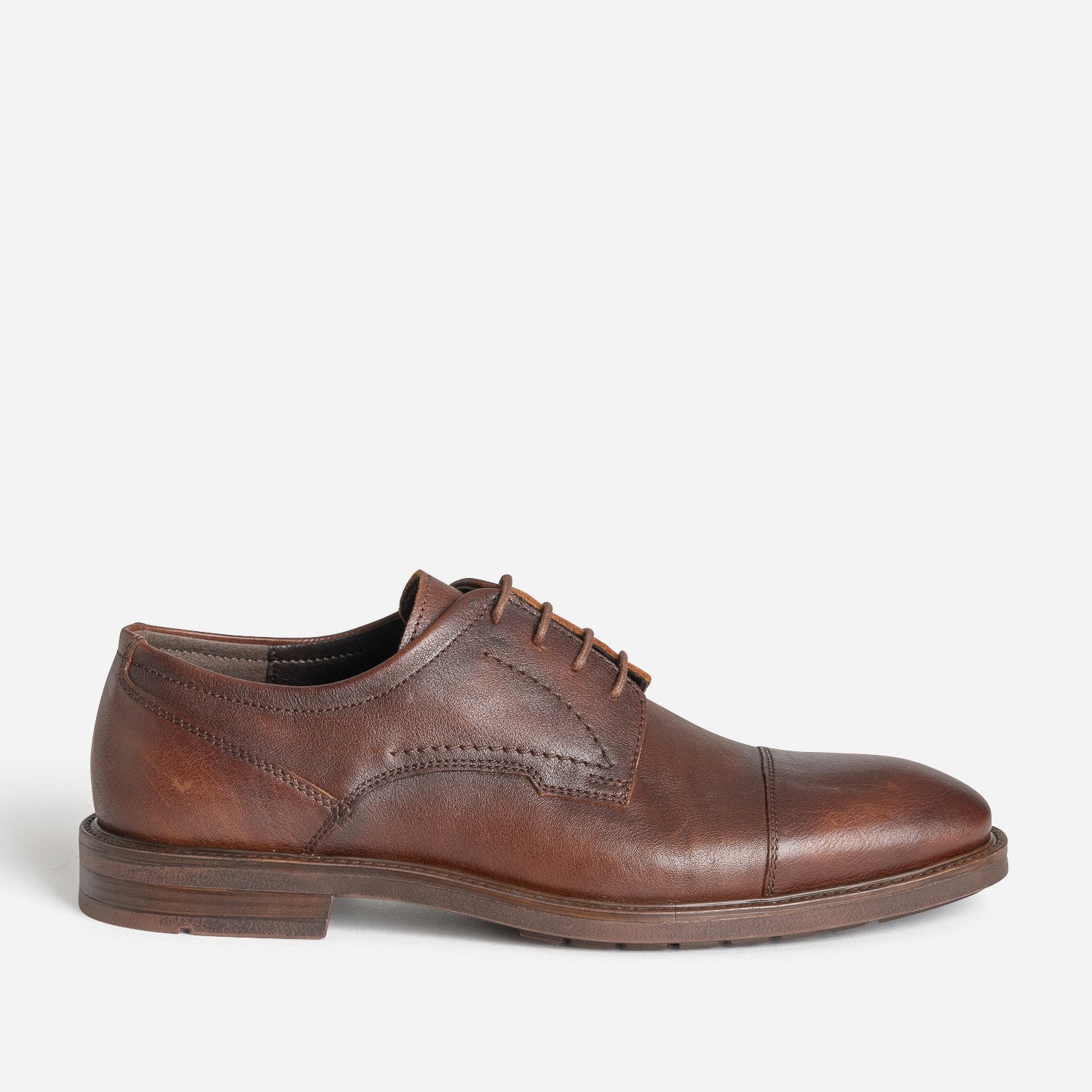 Richelieu marron en cuir Chaussures de ville Homme ERAM