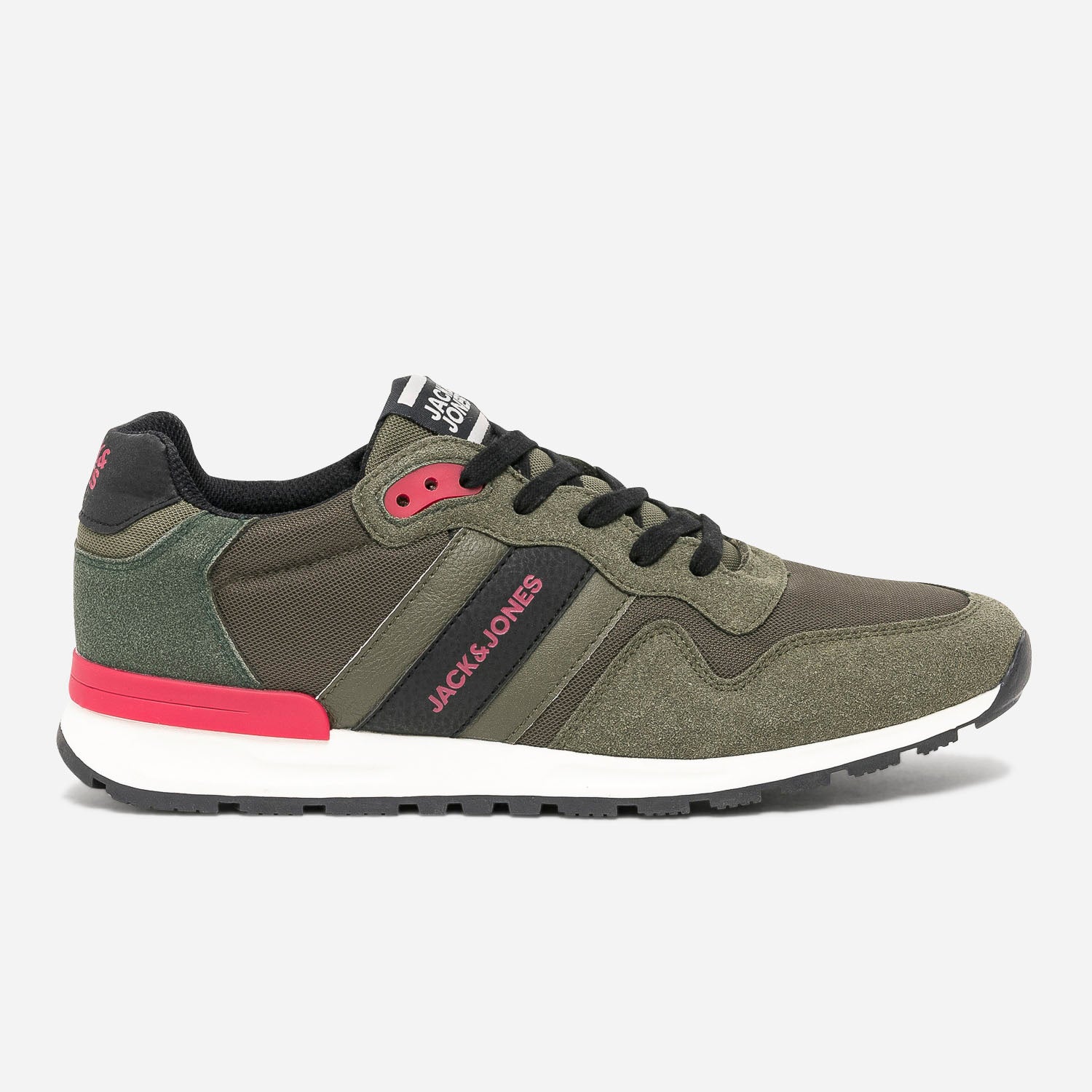 Tennis JACK JONES kaki bi mati re Baskets Tennis Homme ERAM
