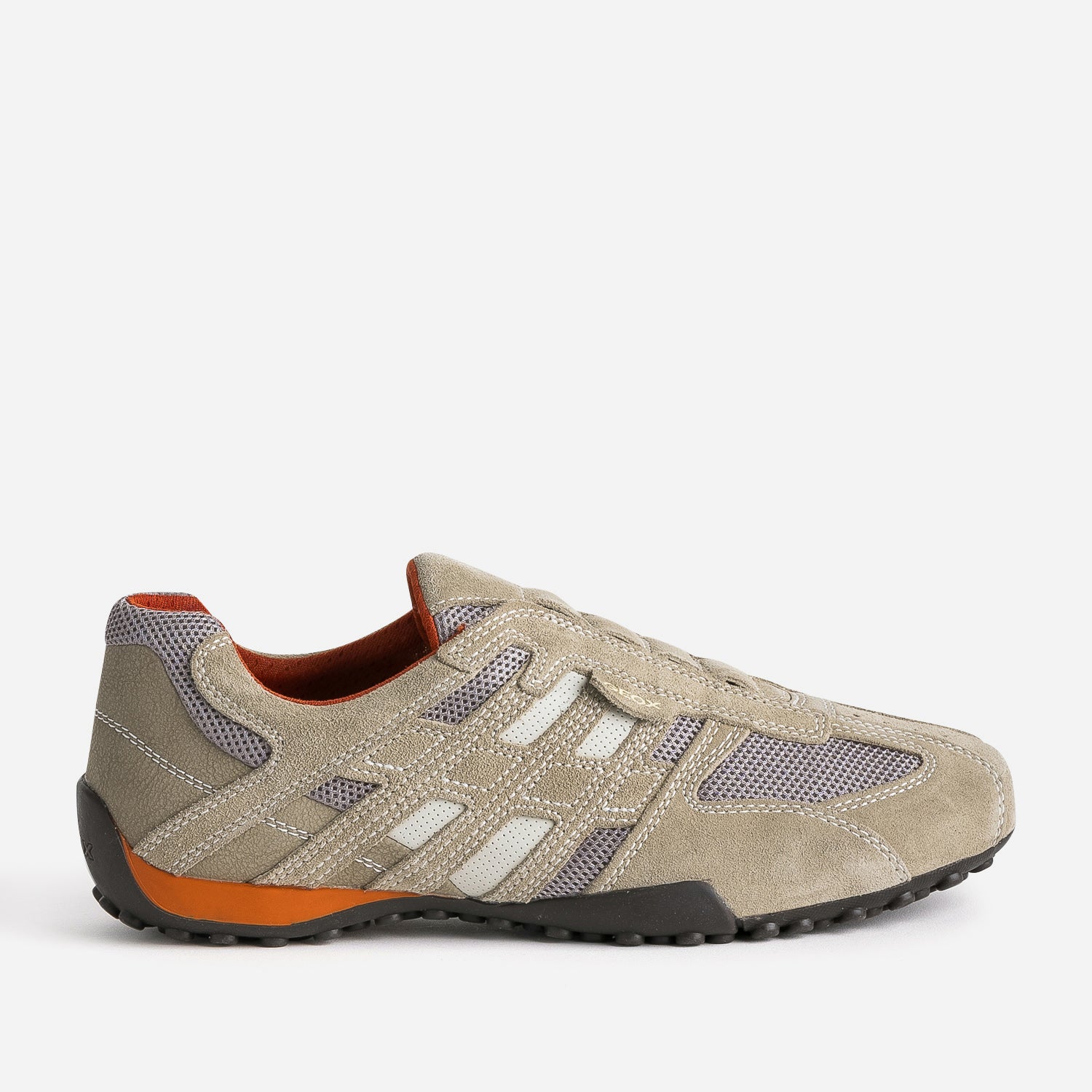 Tennis GEOX Sport beige en cuir et mesh Baskets Tennis Homme ERAM