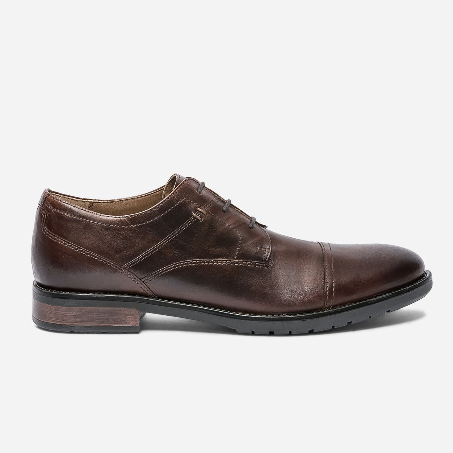 Derby marron en cuir Eram Homme ERAM