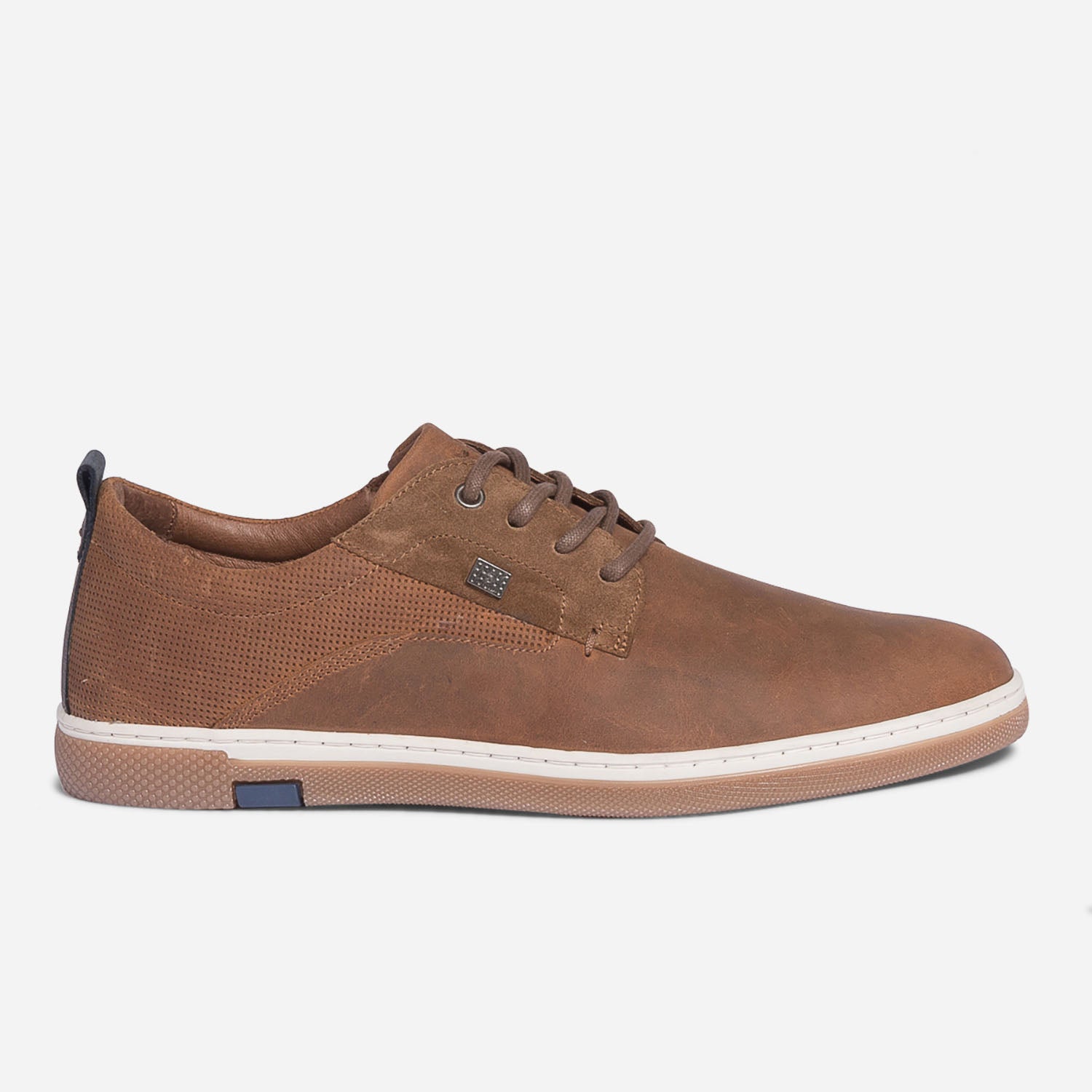 Derby confort TBS cognac en cuir velours