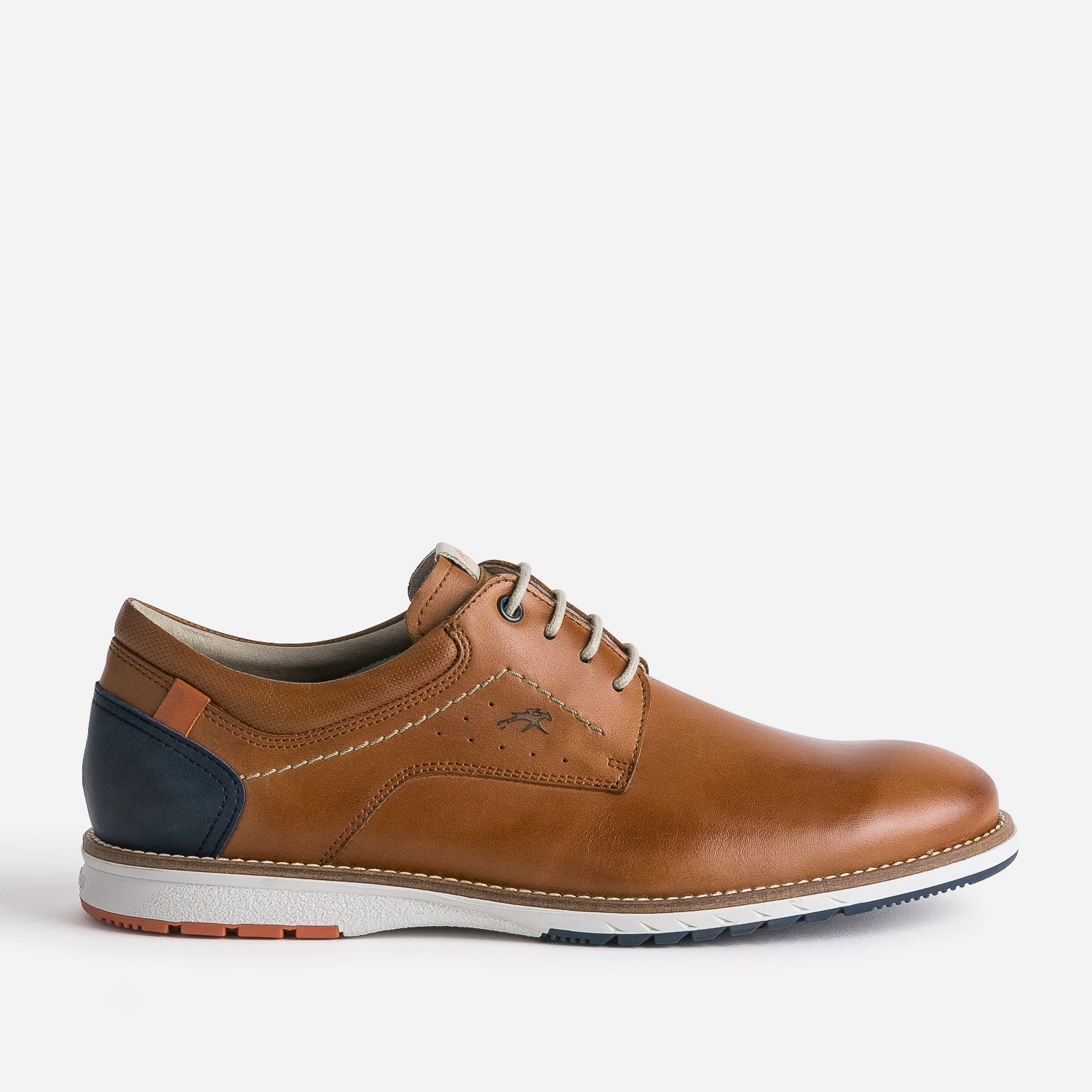 Derby marron en cuir Chaussures de ville Homme ERAM