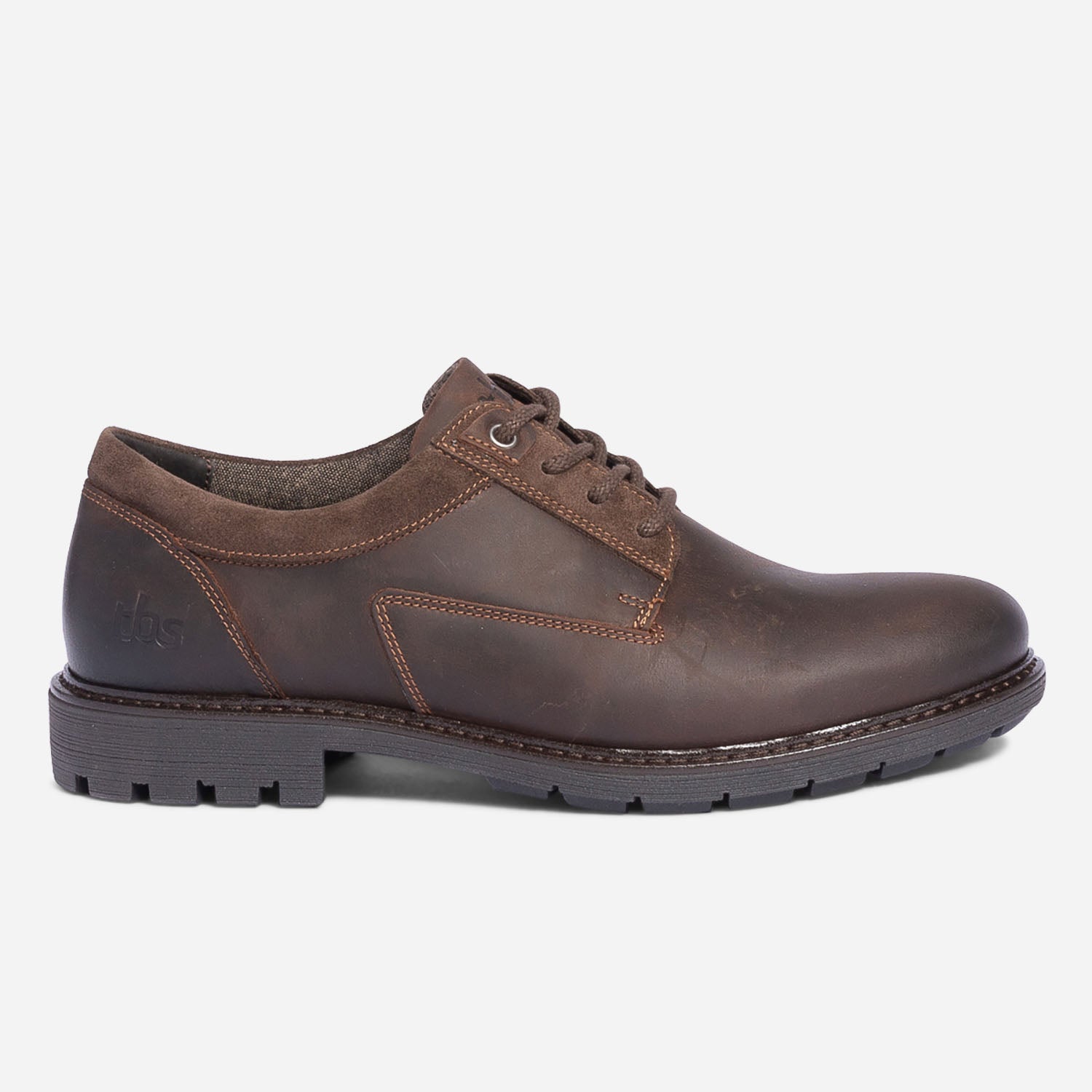 Derby TBS marron en cuir Chaussures de ville Homme ERAM