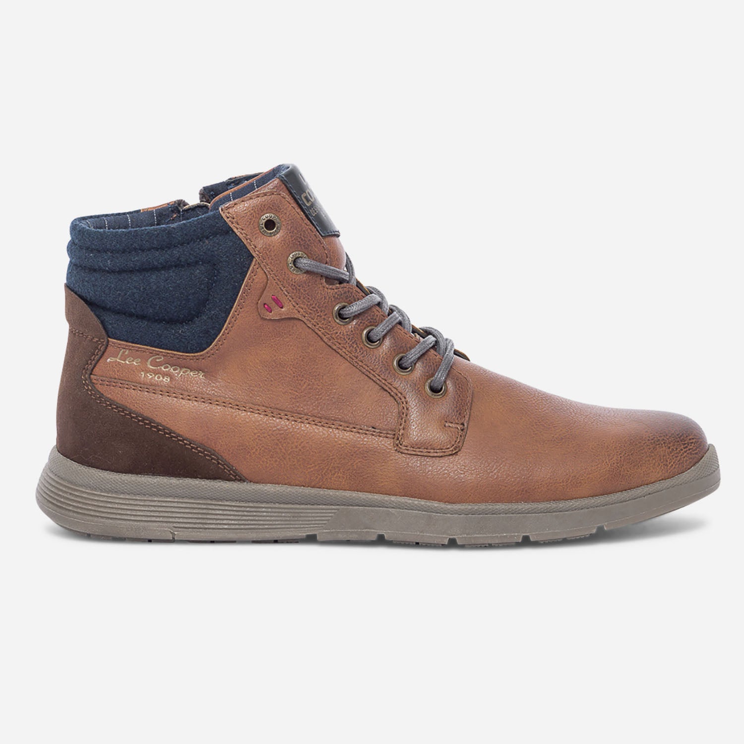 Boots LEE COOPER marron et bleu marine Baskets Tennis Homme ERAM