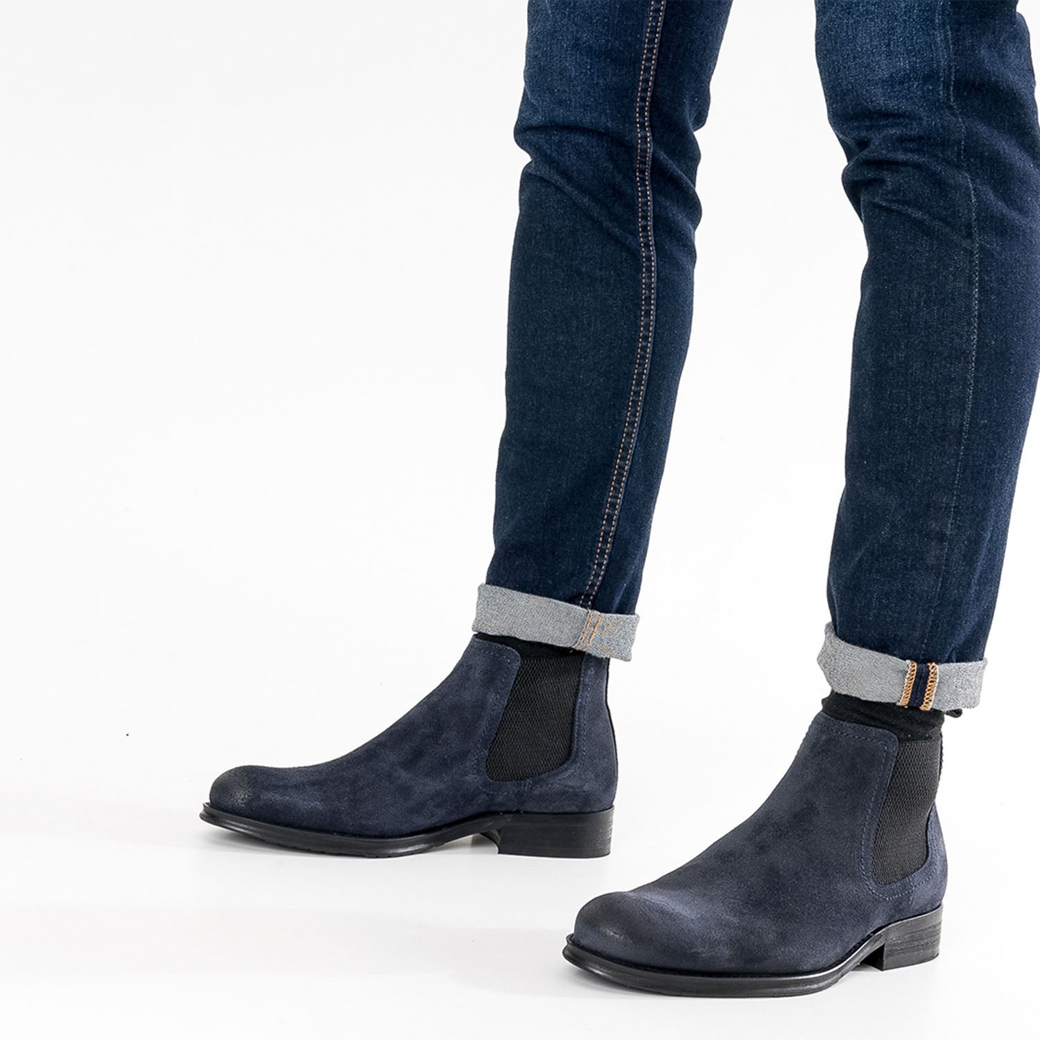 Chelsea boots bleu marine clearance