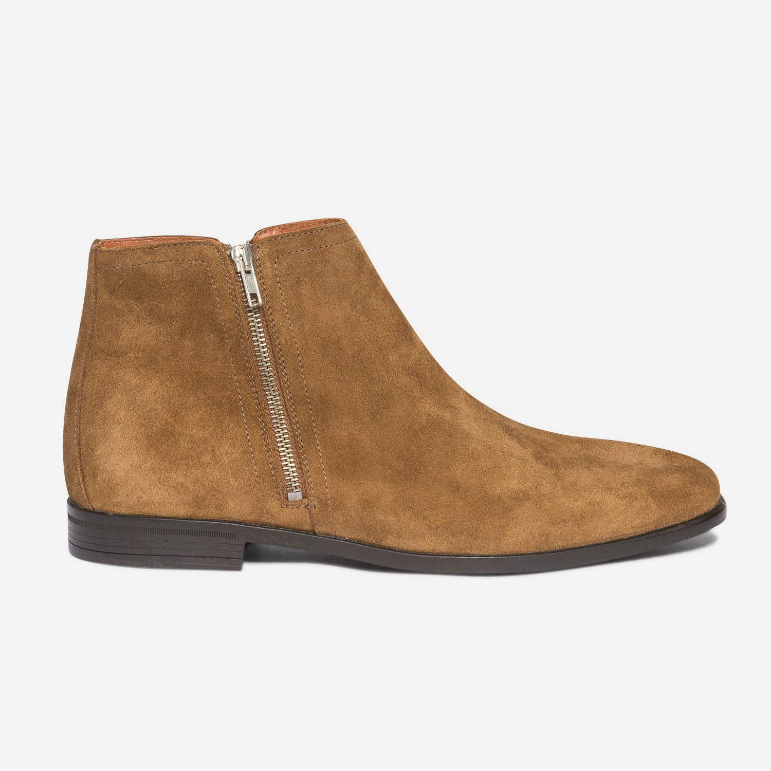 Boots marron clair en cuir velours Boots Homme ERAM