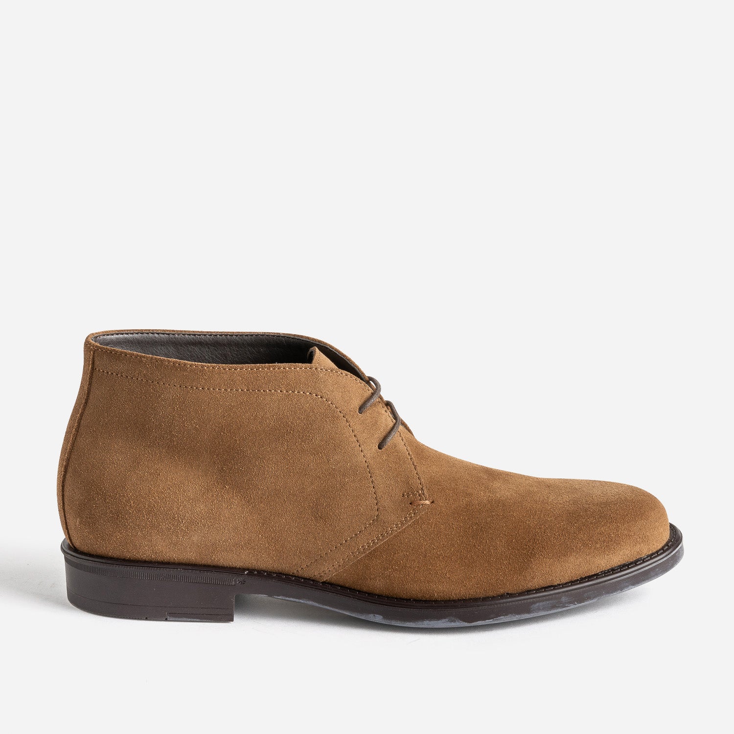 Chunky boots beige fonce cuir velours Boots Homme ERAM