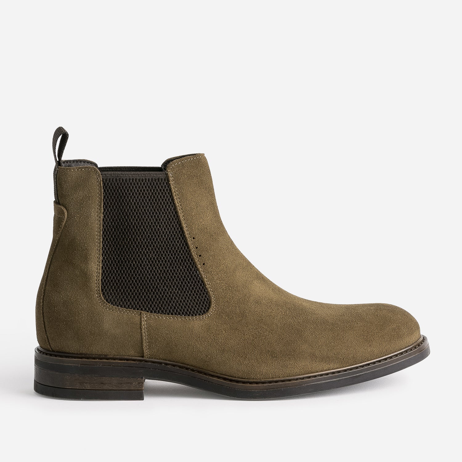 Chelsea boots marron en cuir velours Boots Homme ERAM