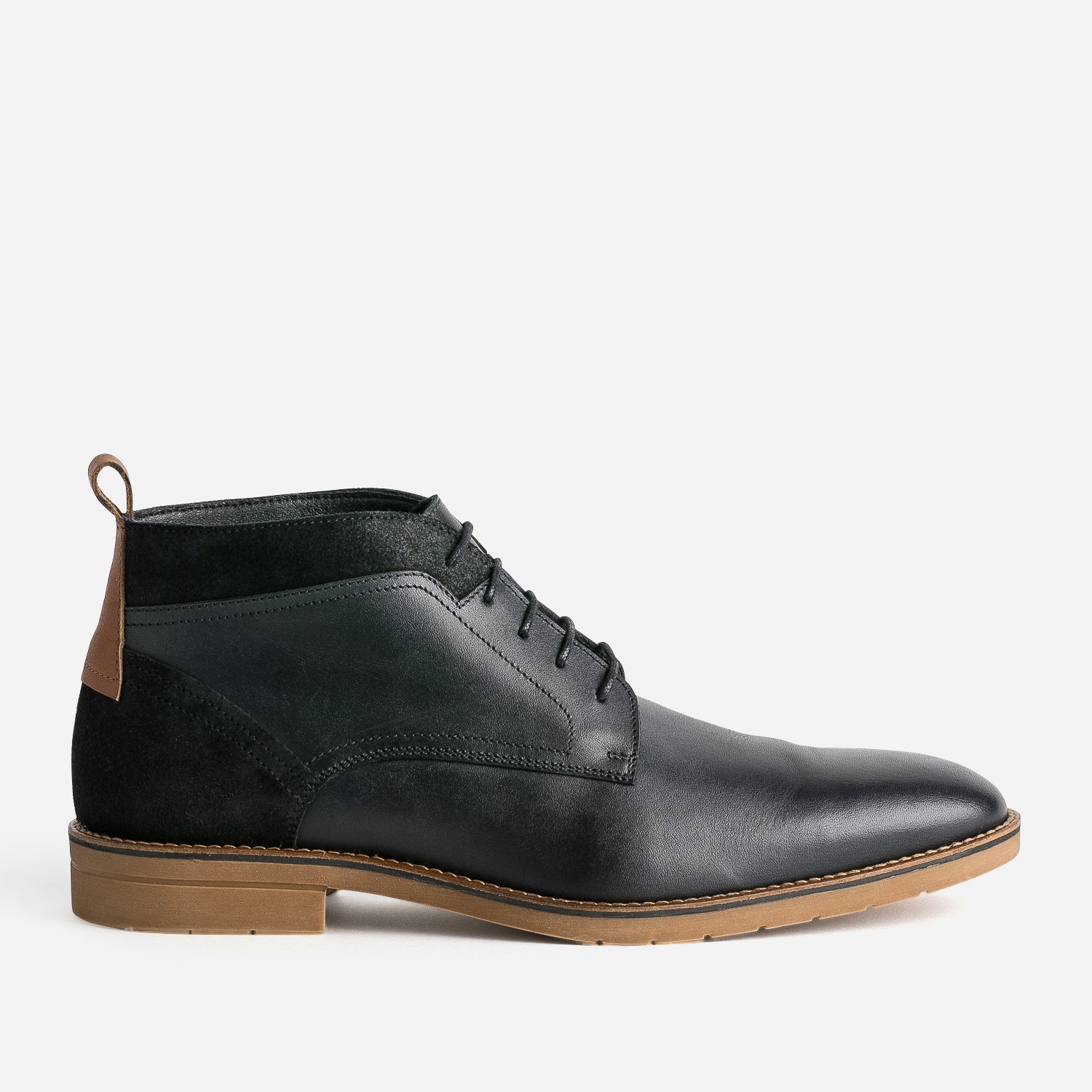 Chukka boots noir cuir