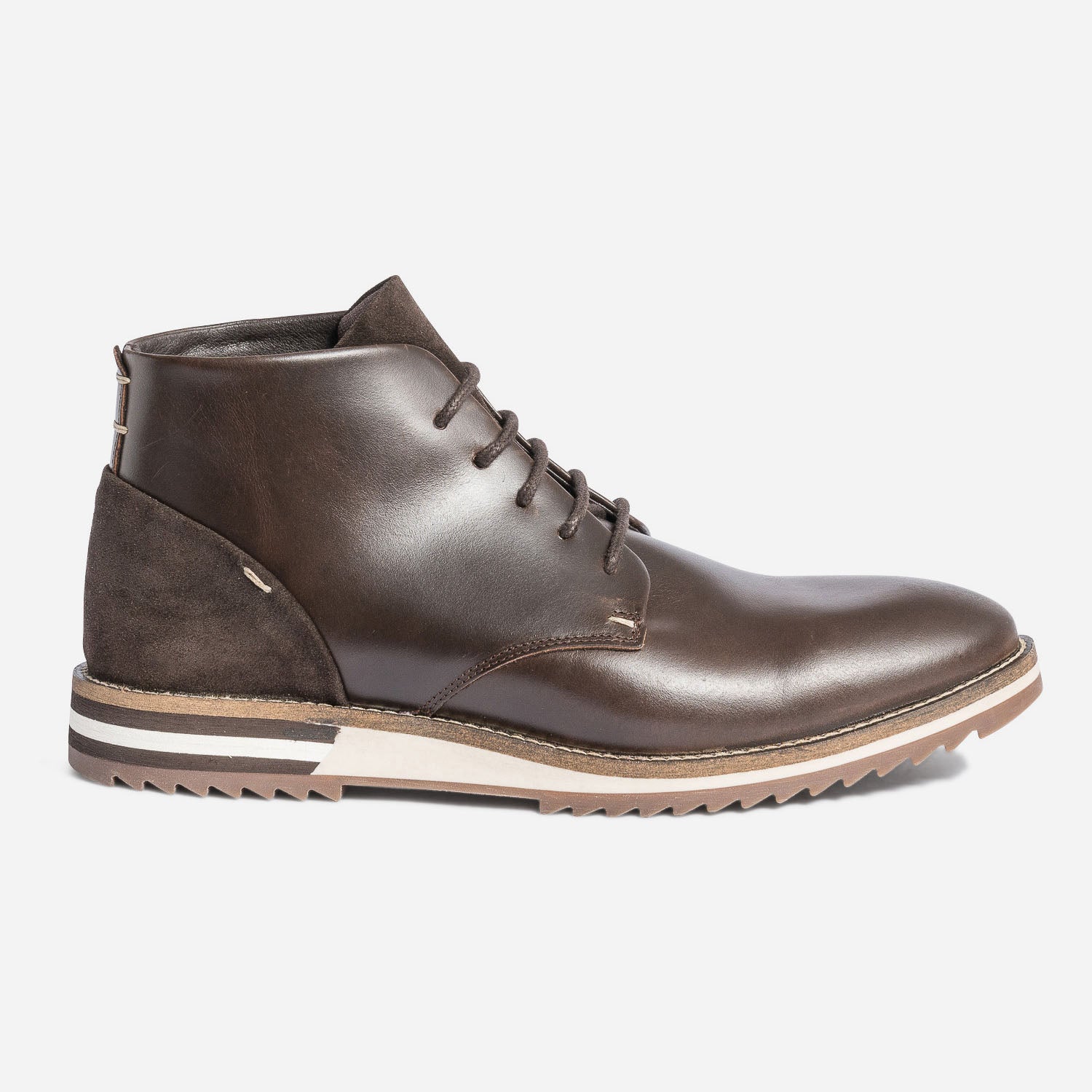 Chaussure marron lacet bleu hot sale