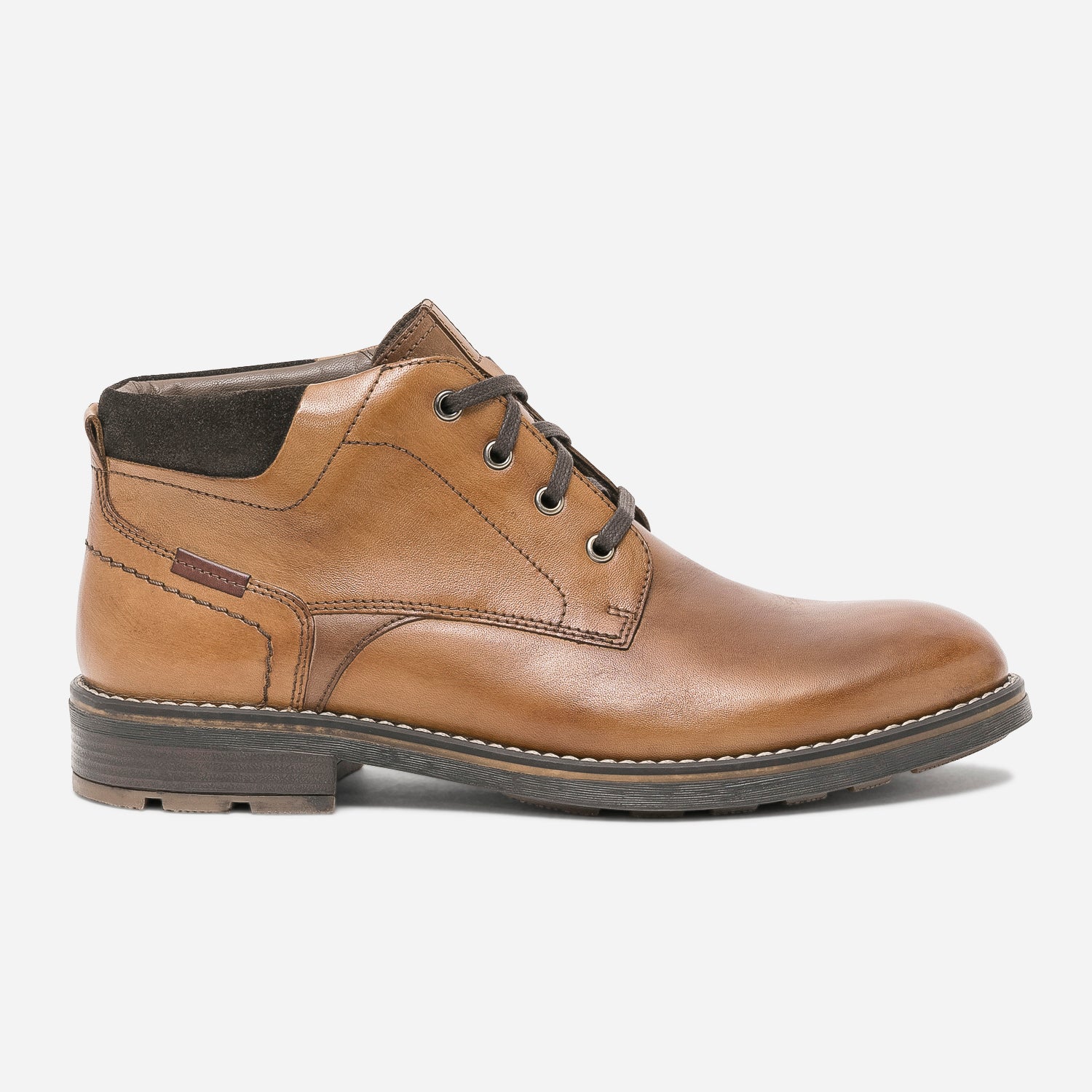 Bottine a lacet marron clearance