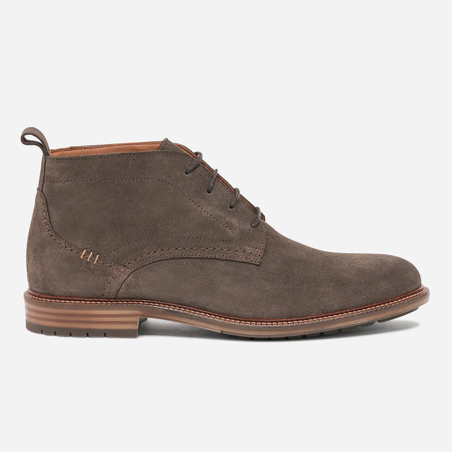 Chukka boots marron fonce en cuir velours Boots Homme ERAM