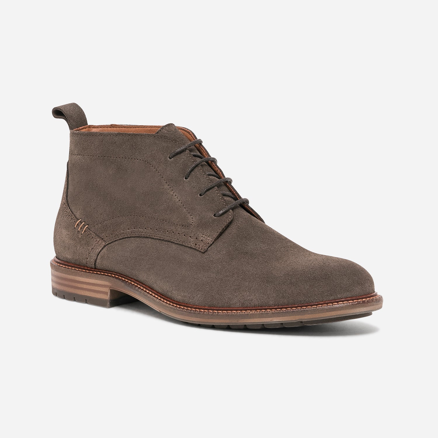 Chukka boots marron fonce en cuir velours Boots Homme ERAM