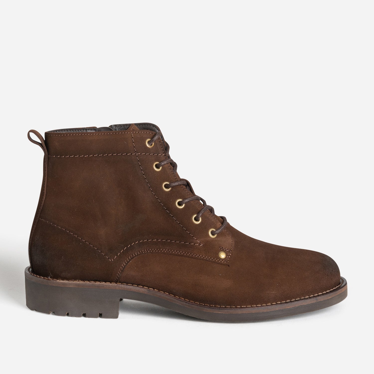 Bottine marron cuir velours Boots Homme ERAM