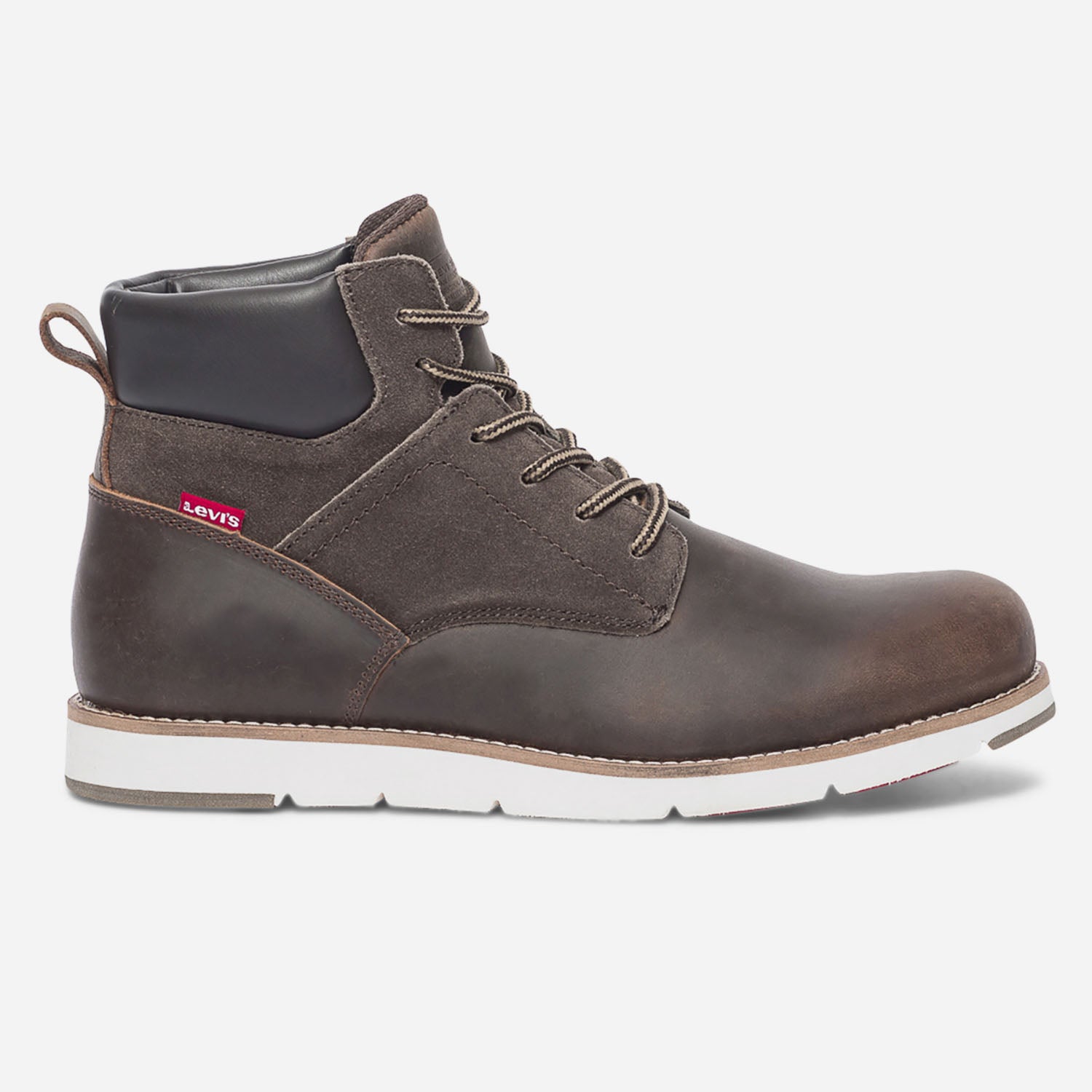 Boot LEVIS marron en cuir bi matiere Boots Homme ERAM