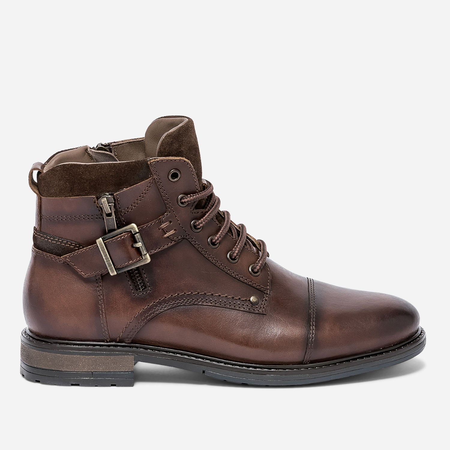 Boots top homme cuir
