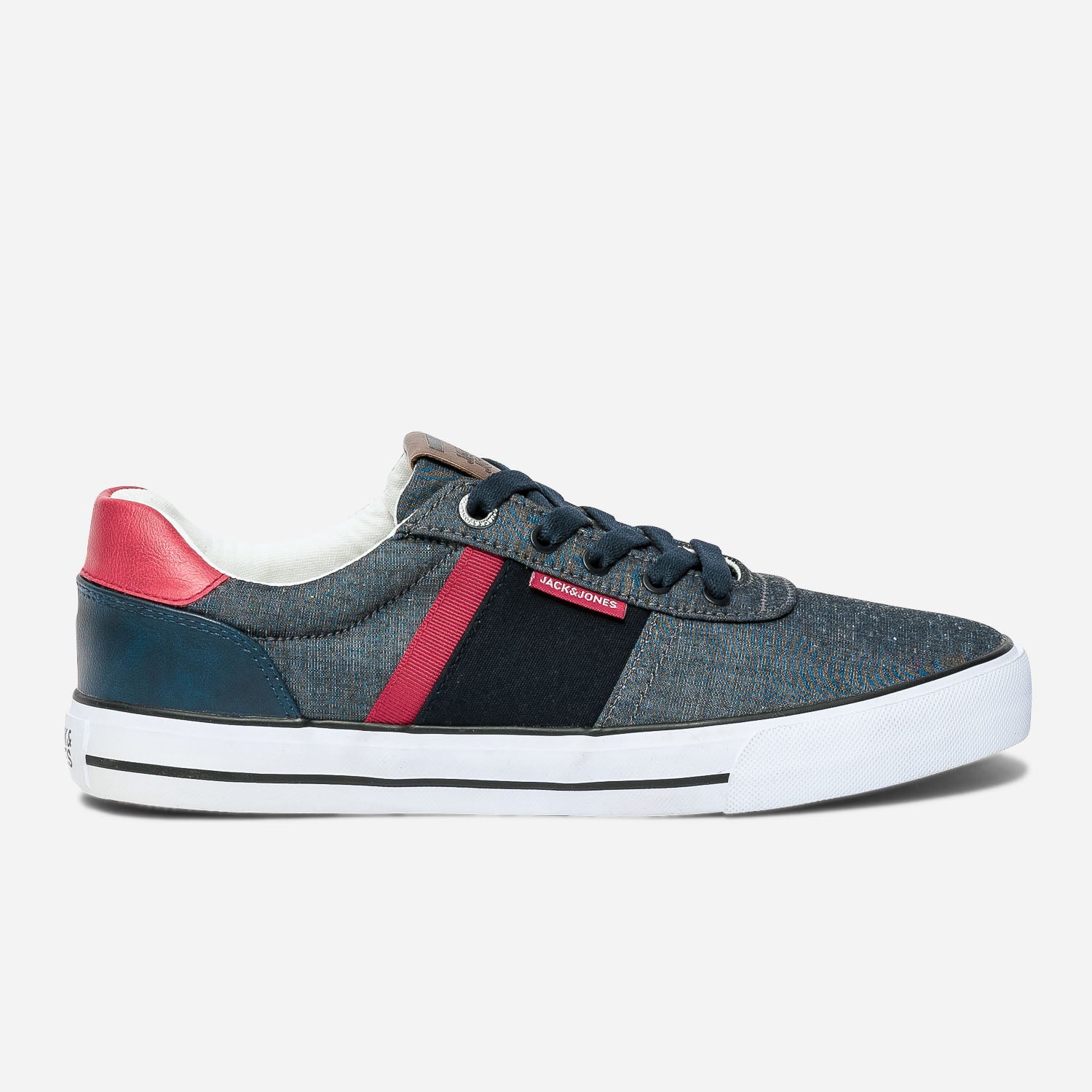 Tennis JACK JONES marine chin et rouge en toile Eram Homme ERAM