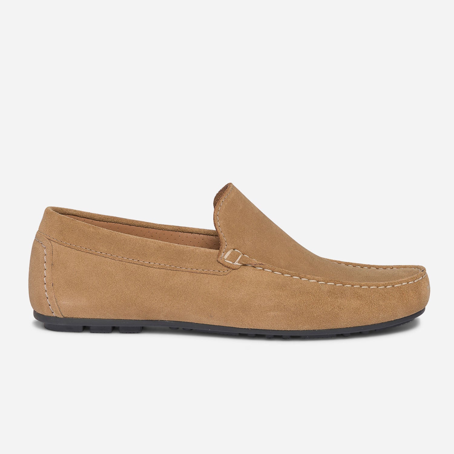 Mocassin beige en cuir velours Eram Homme ERAM