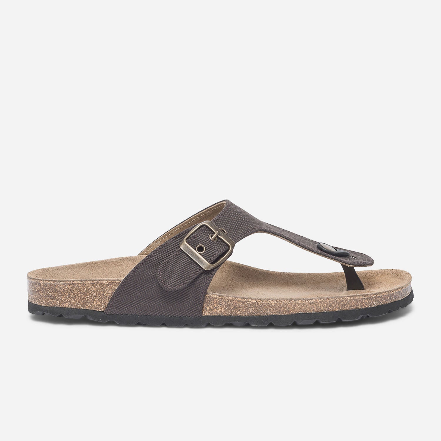 Tong anatomique marron avec boucle Nu pieds Sandales Homme ERAM