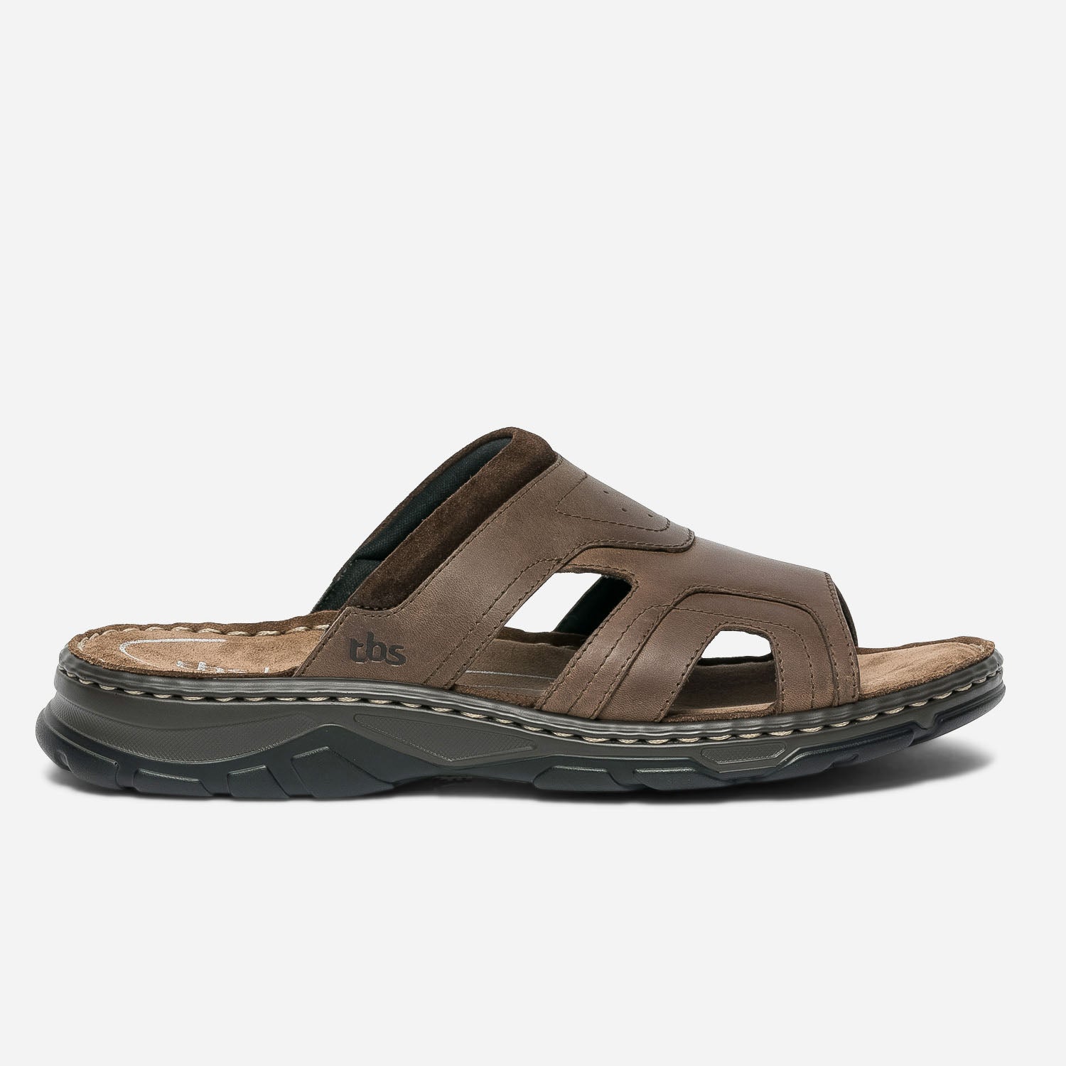 Mule TBS marron en cuir Eram Homme ERAM