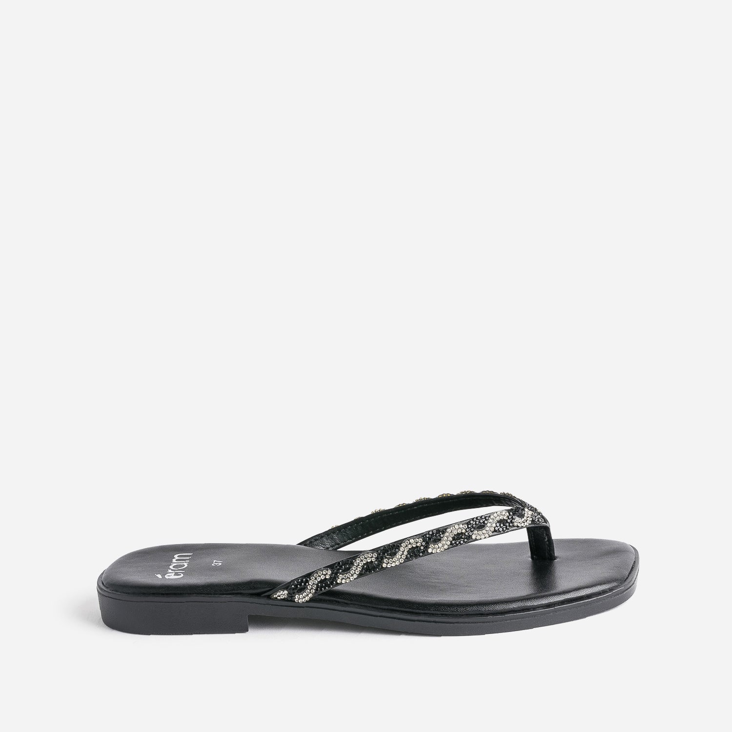 Tong noir top femme
