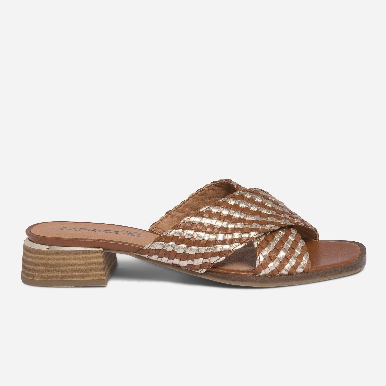 Mules cuir tressé femme on sale