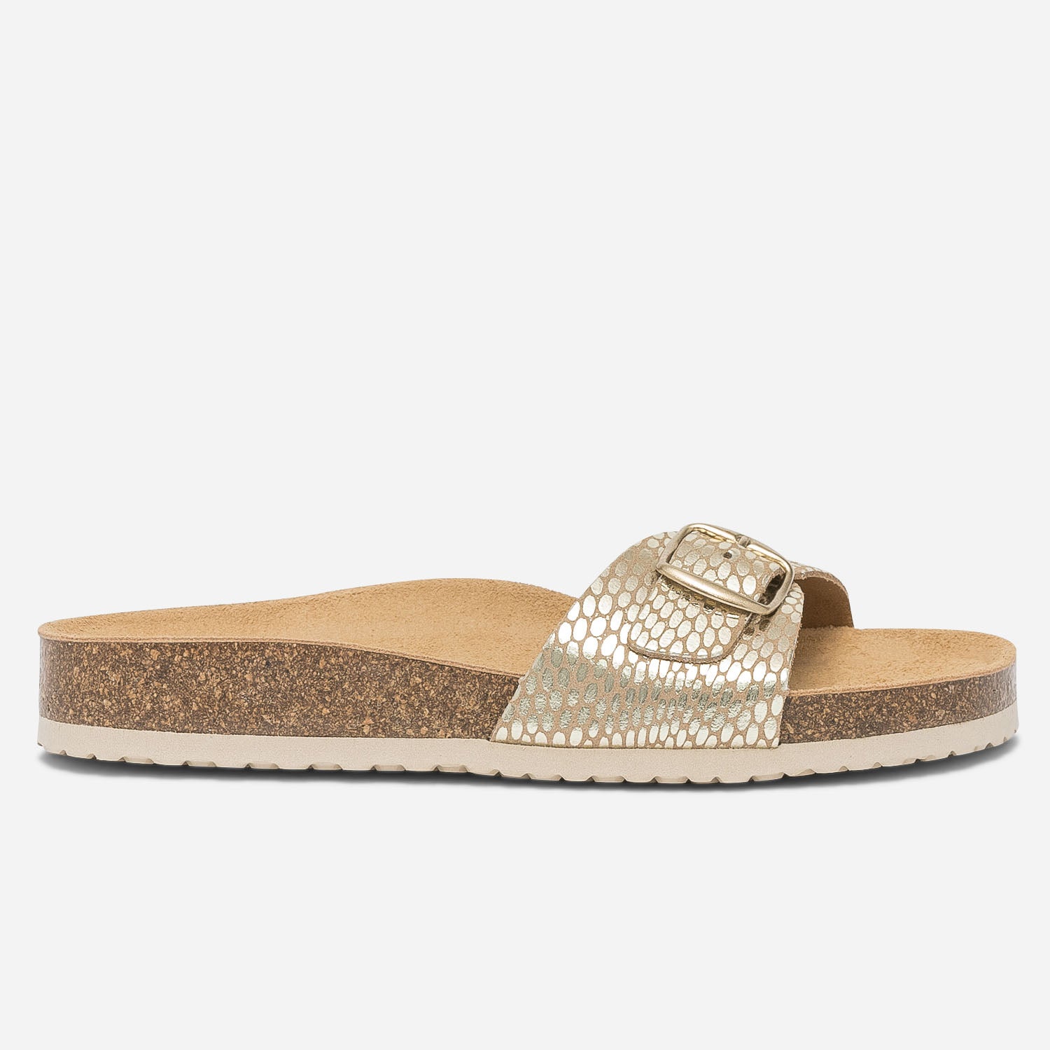 Mules dorées femme discount