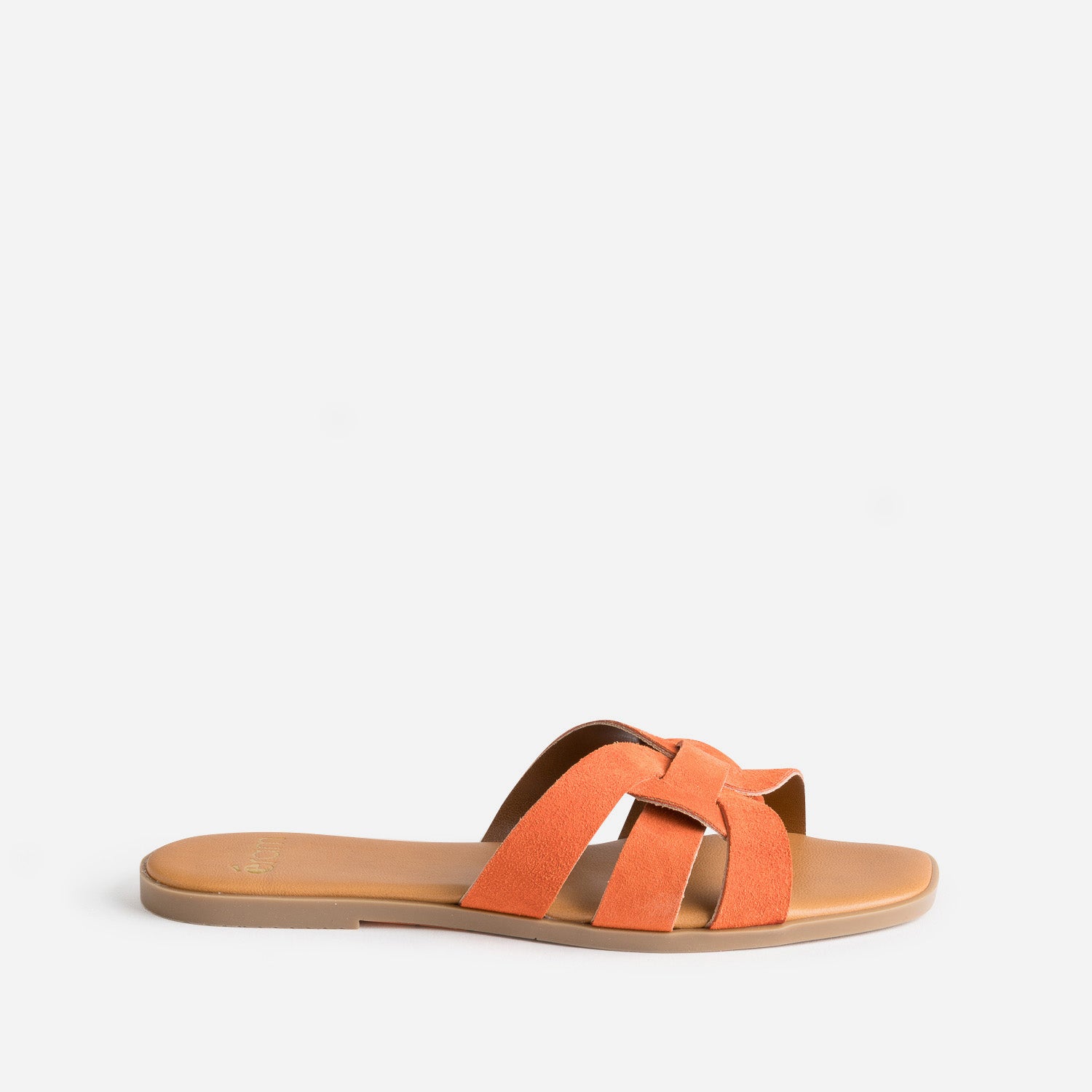 Mules orange femme discount