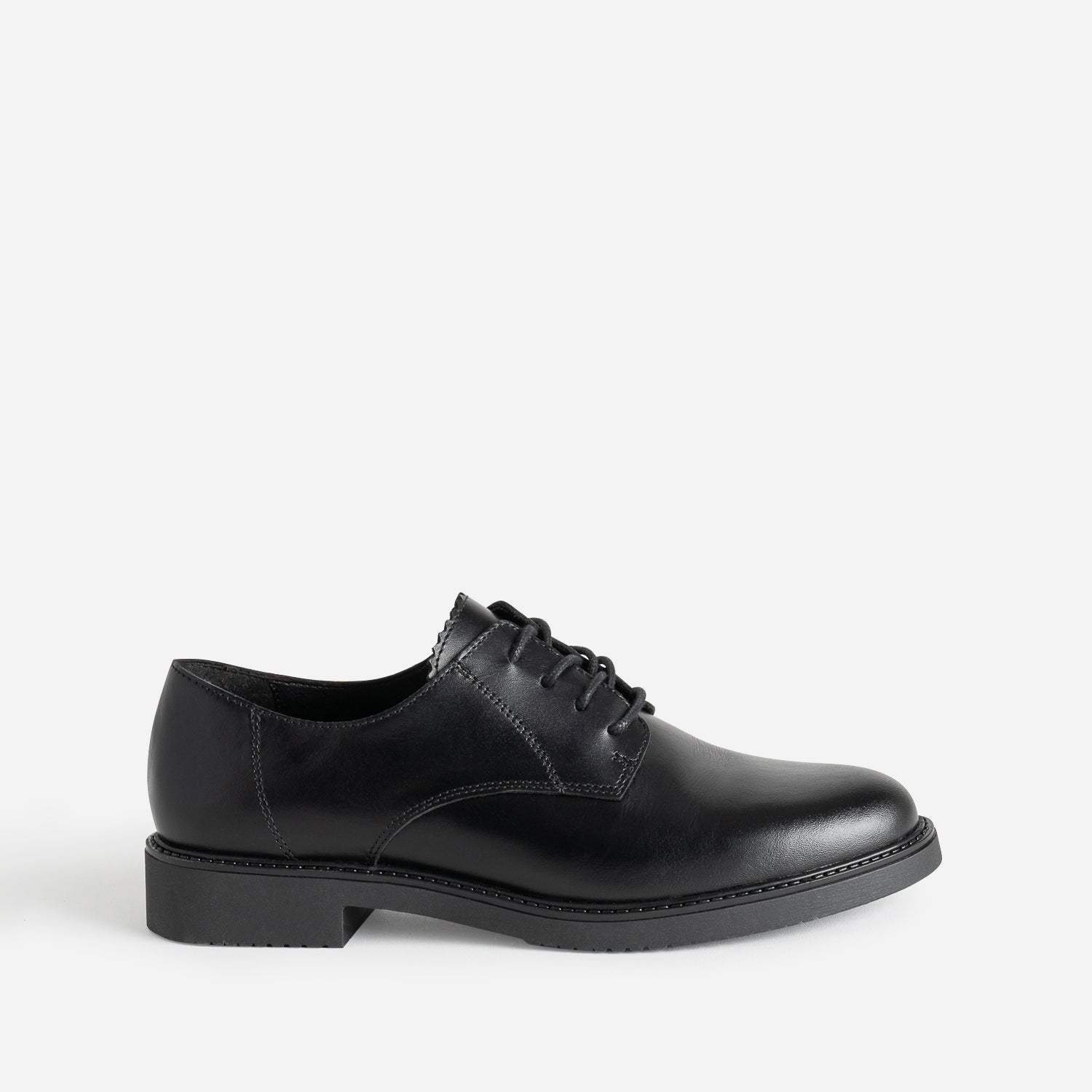 Derby noir en cuir