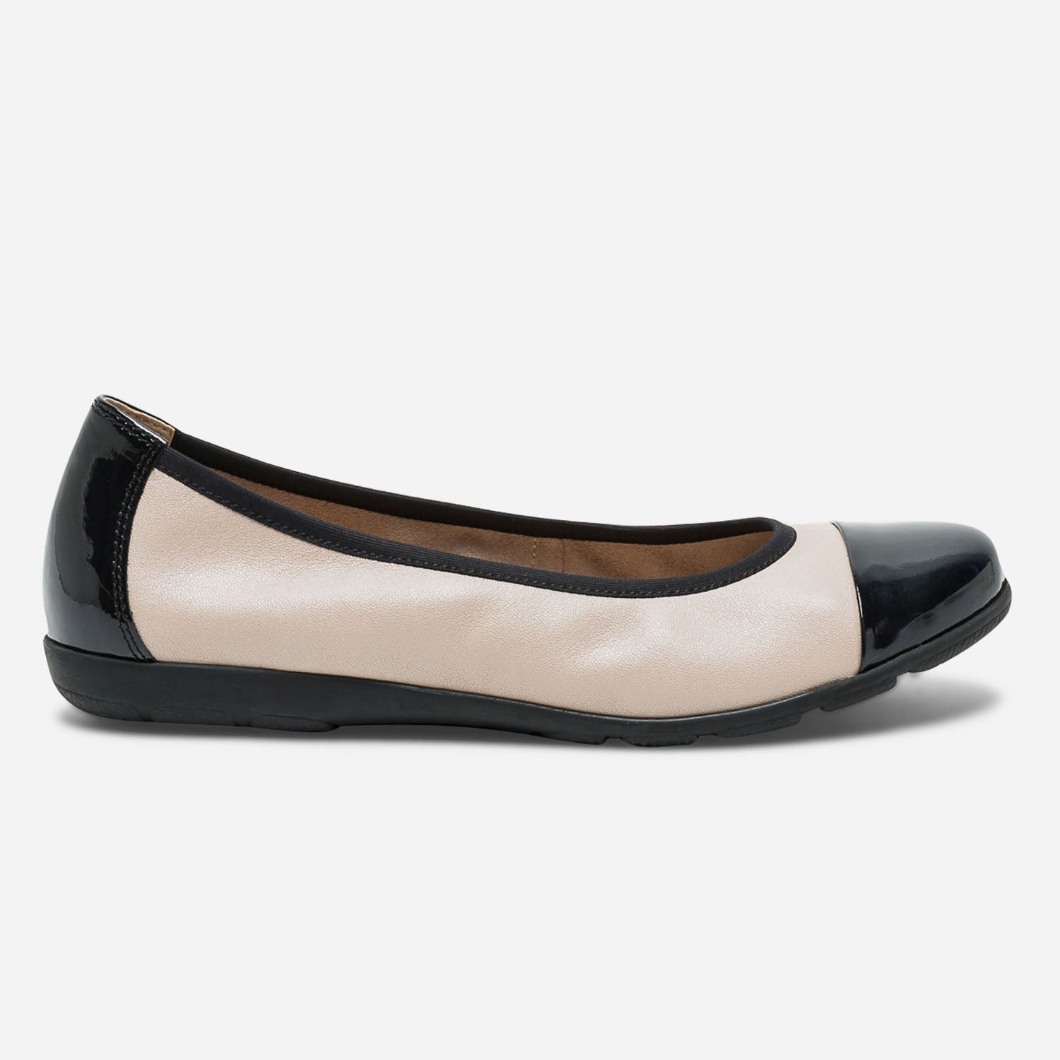 Ballerine beige et noir store