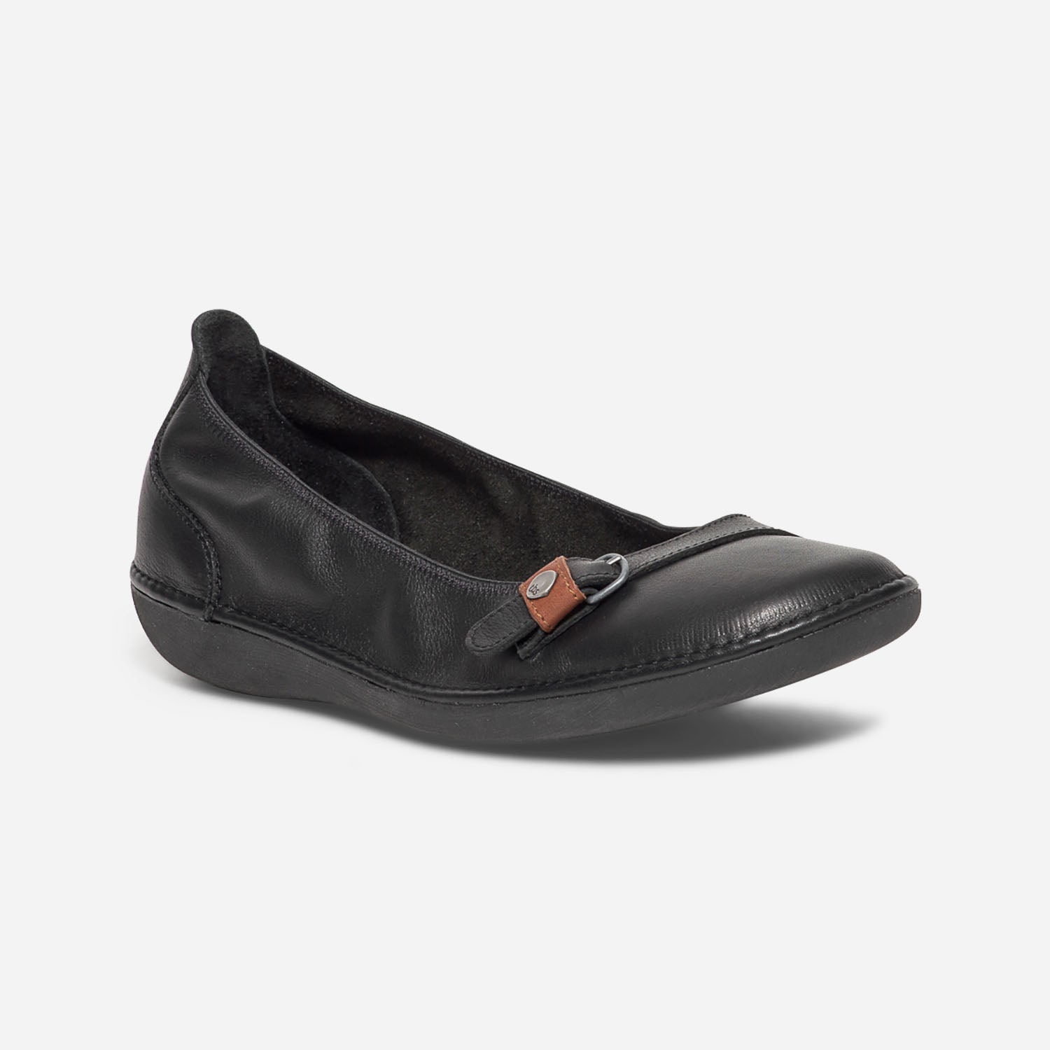 Ballerine confort TBS noire en cuir Ballerines Femme ERAM