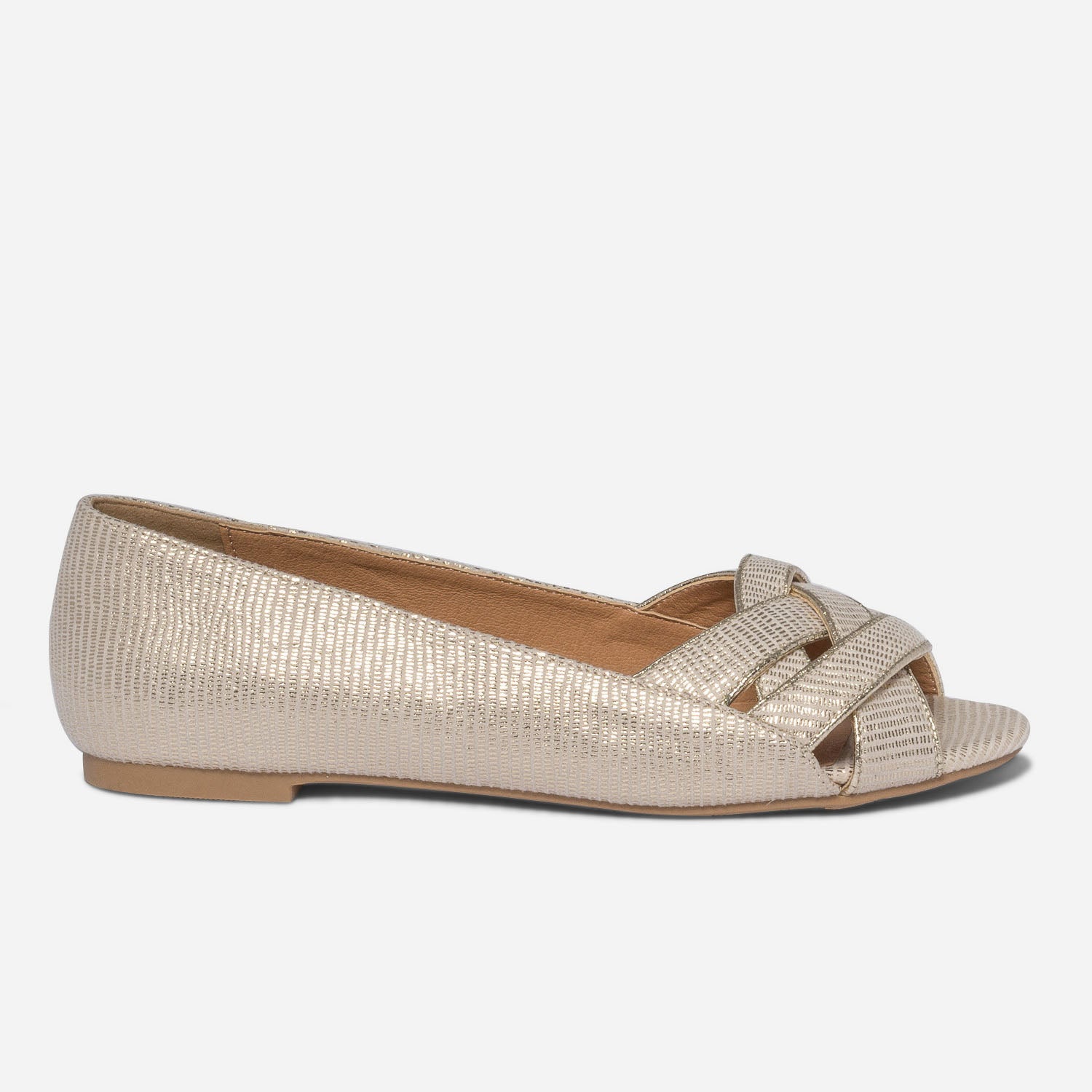 Ballerine open toe deals