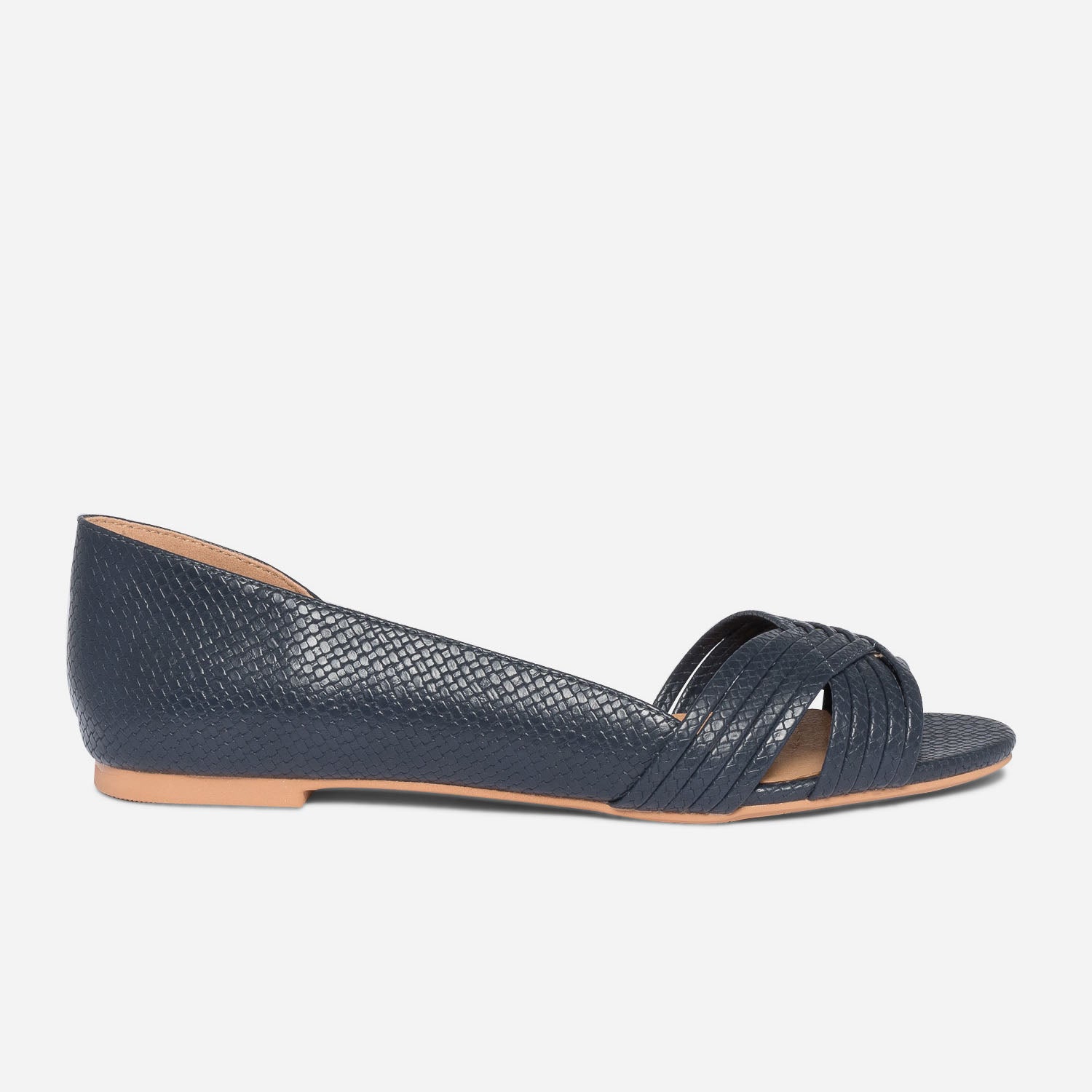 Ballerine open toe marine embossee Eram Femme ERAM